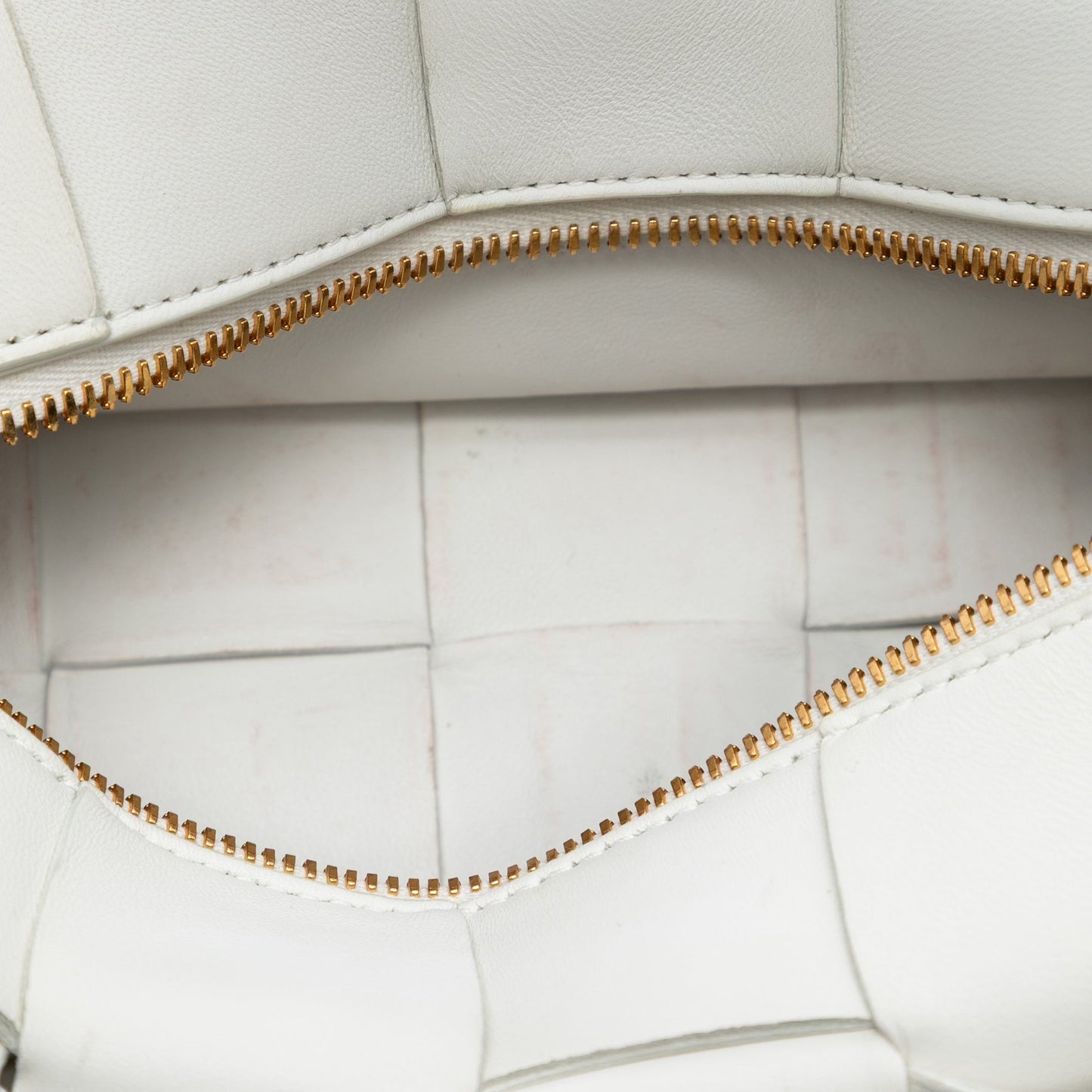 Bottega Veneta Small Lambskin Intrecciato Brick Cassette
