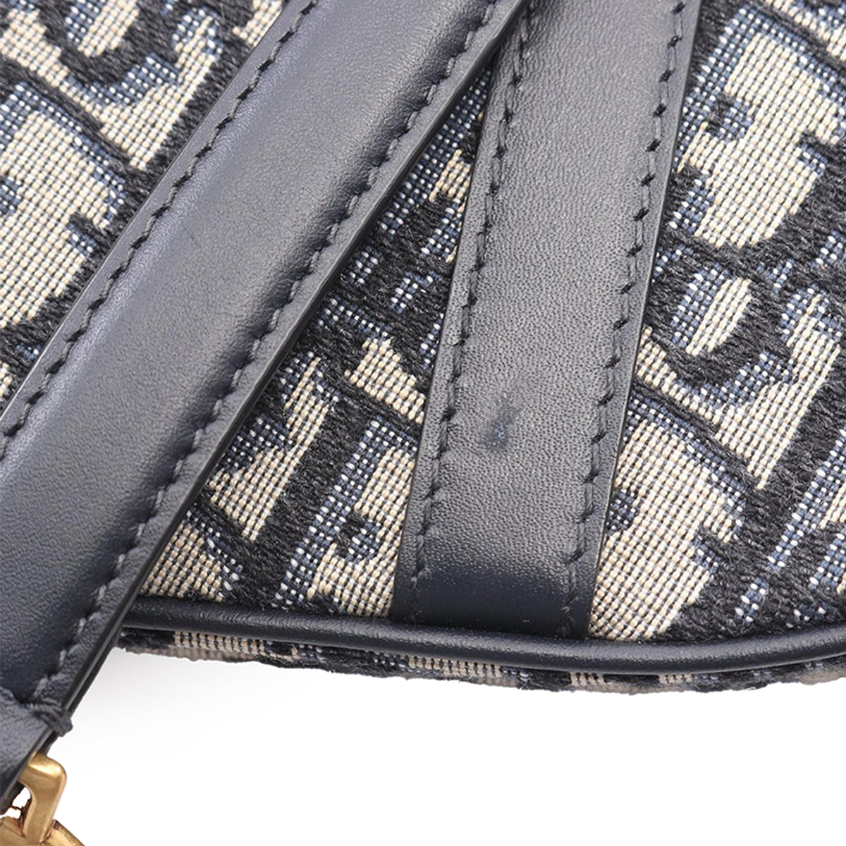 Dior Mini Oblique Canvas Saddle Bag