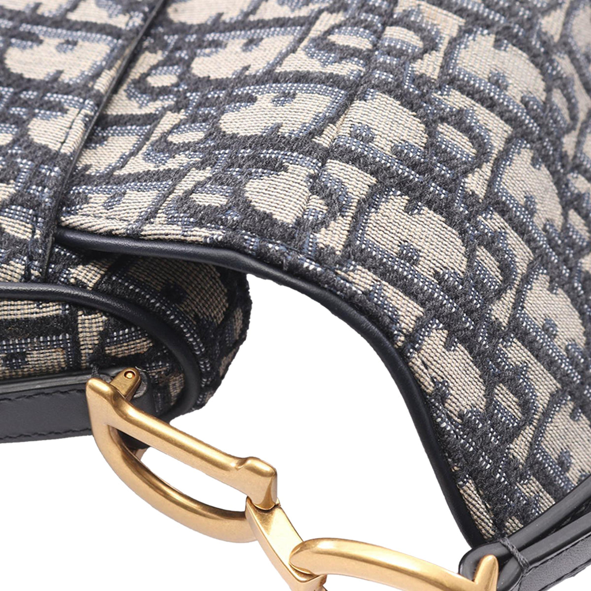 Dior Mini Oblique Canvas Saddle Bag