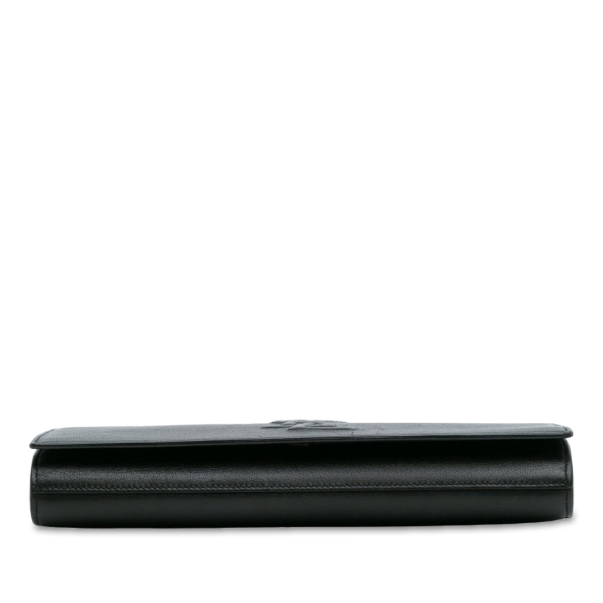 Saint Laurent Large Calfskin Monogram Belle De Jour Clutch