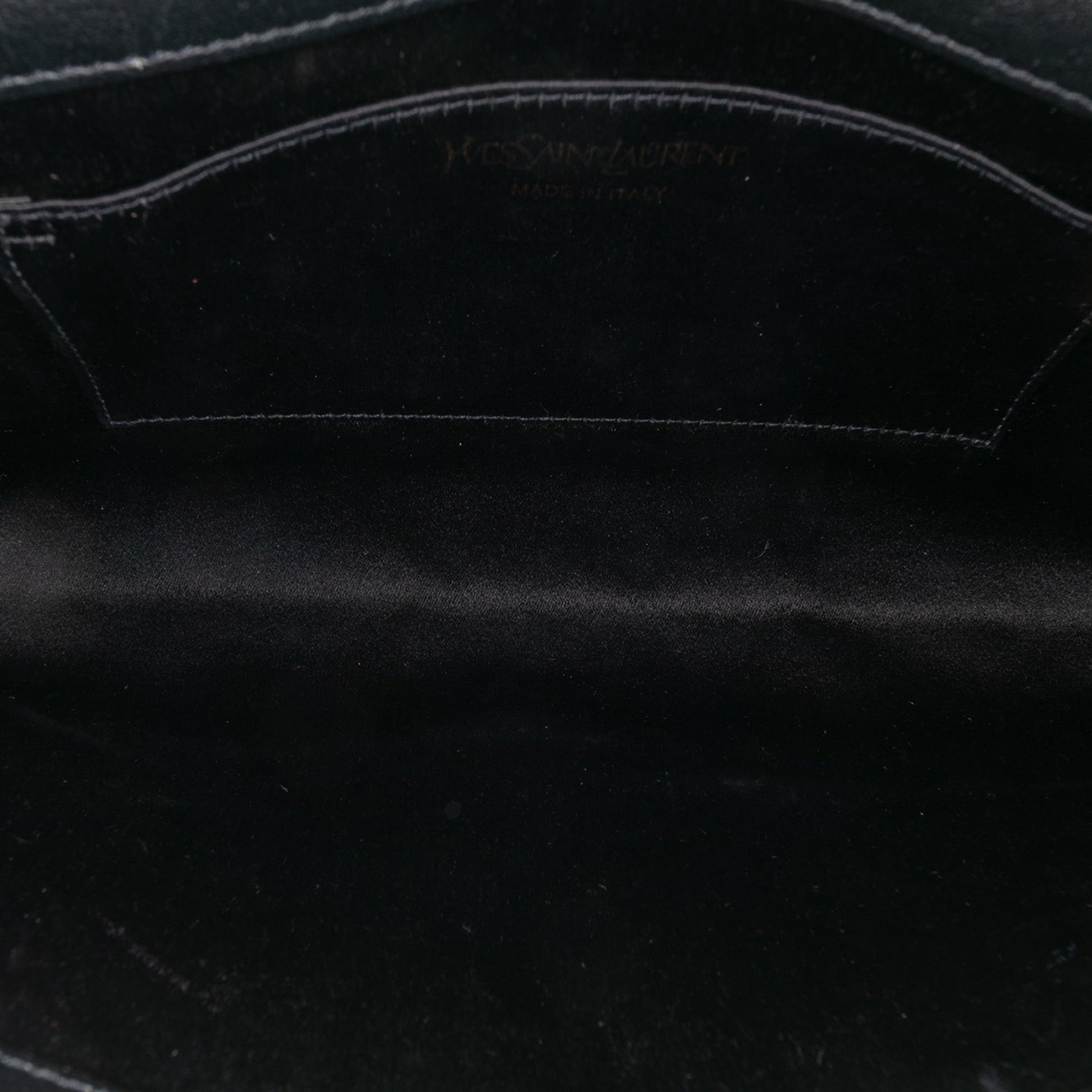 Saint Laurent Large Calfskin Monogram Belle De Jour Clutch