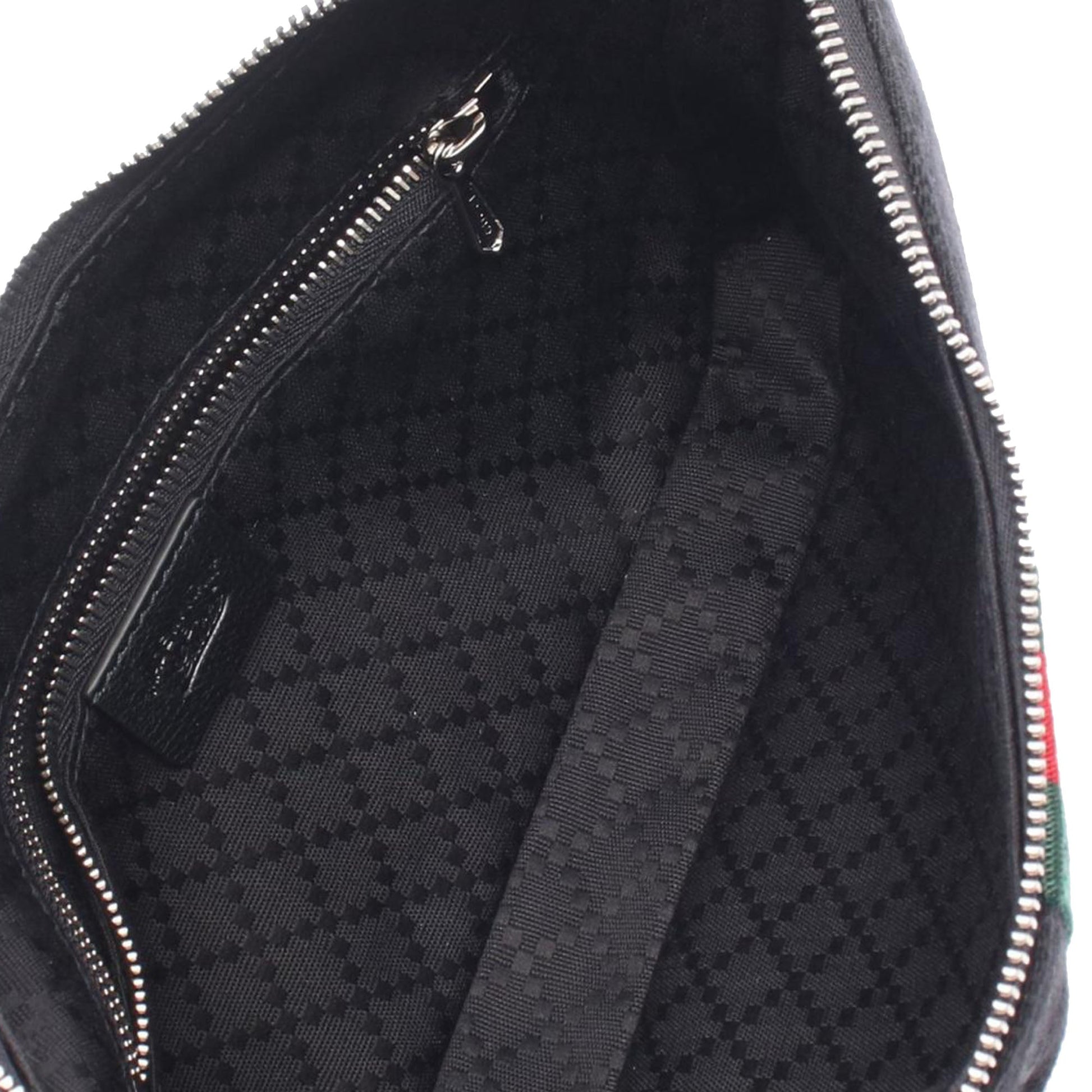 Gucci Small GG Canvas Web Lunetta Satchel