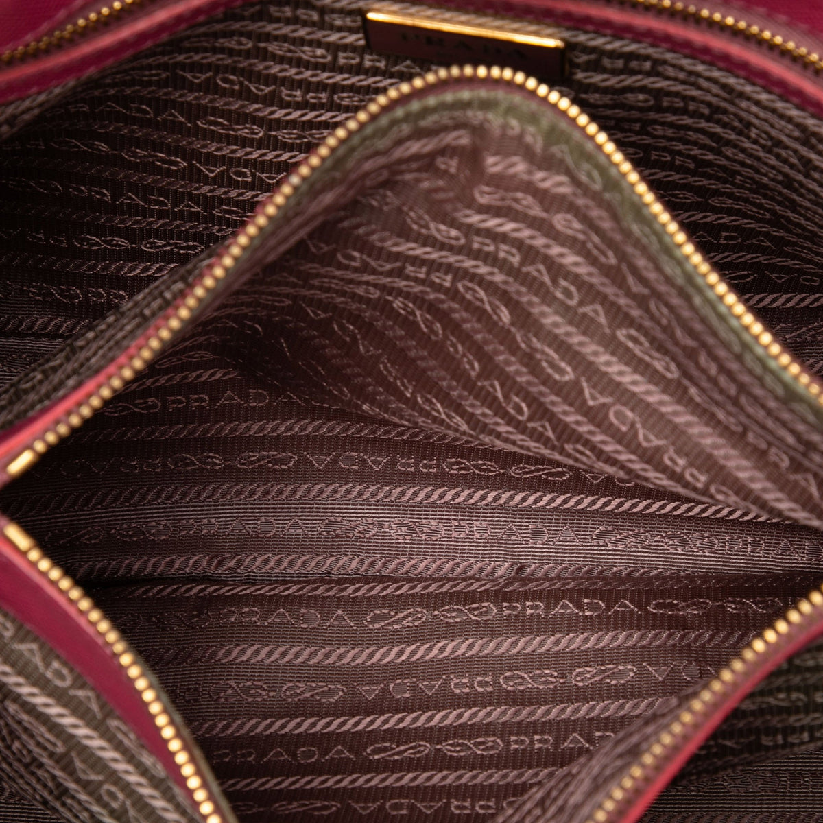Prada Small Saffiano Lux Gardeners Tote — Pink