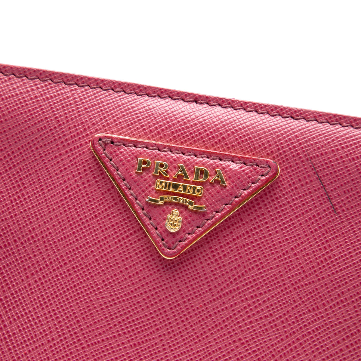 Prada Small Saffiano Lux Gardeners Tote — Pink