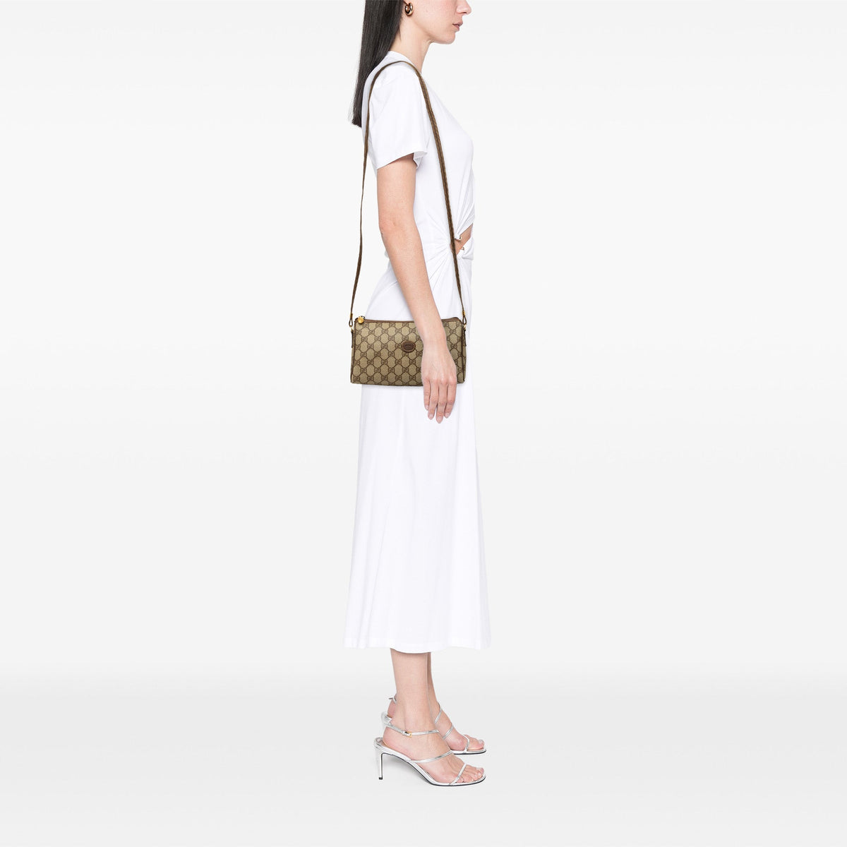 Gucci GG Supreme Plus Crossbody — Beige