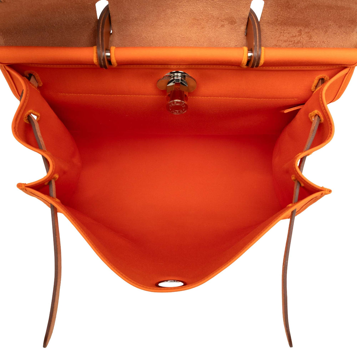 Hermès Toile Herbag Zip 39 — Orange