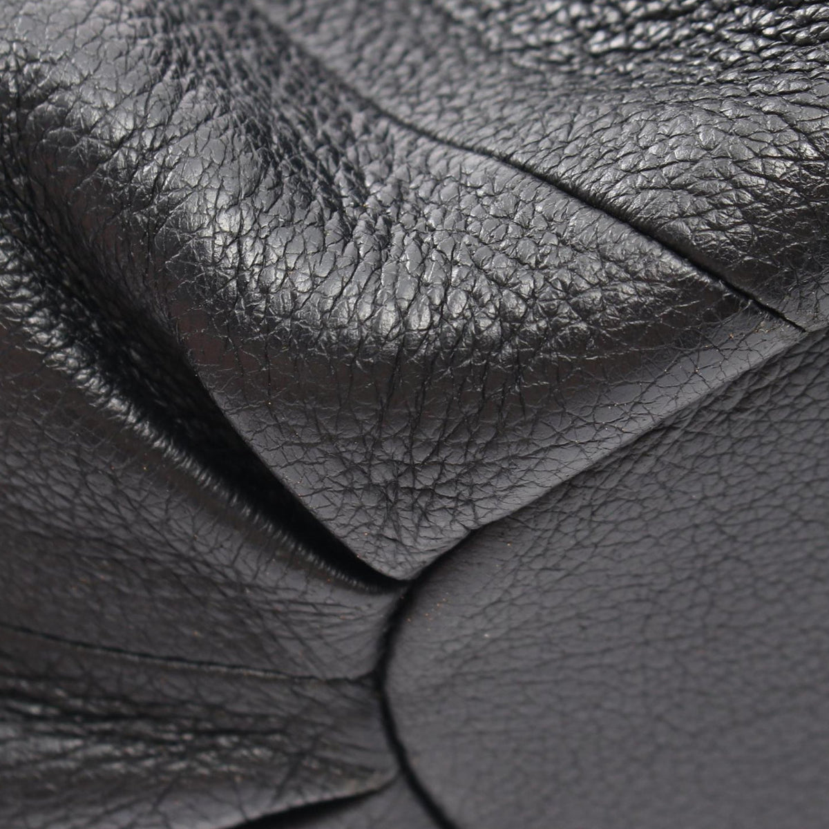 Celine Leather Pillow Satchel — Black