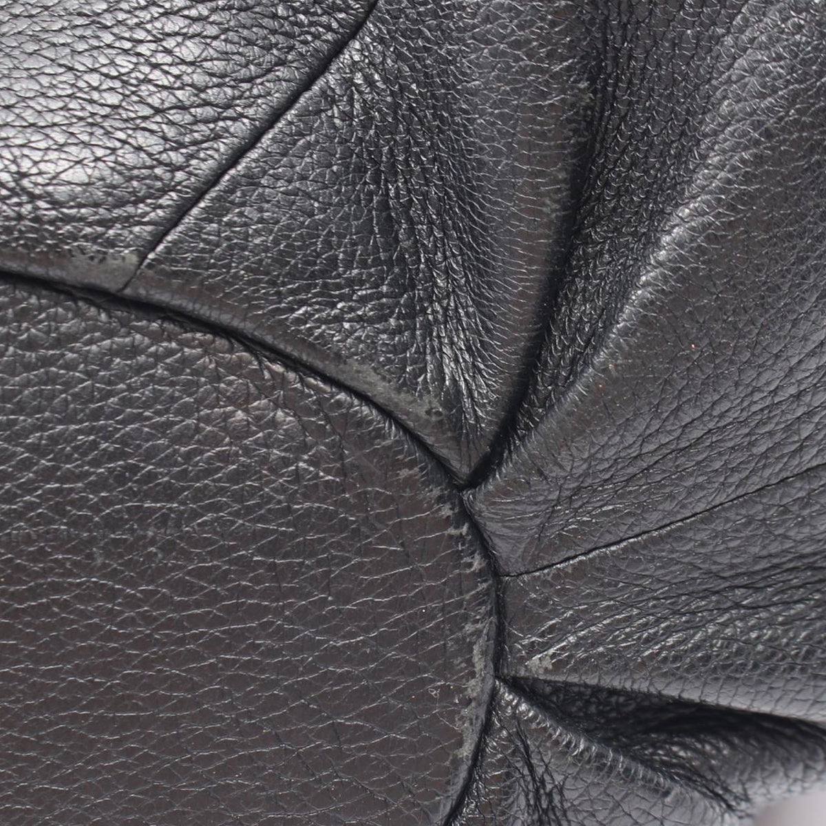 Celine Leather Pillow Satchel — Black
