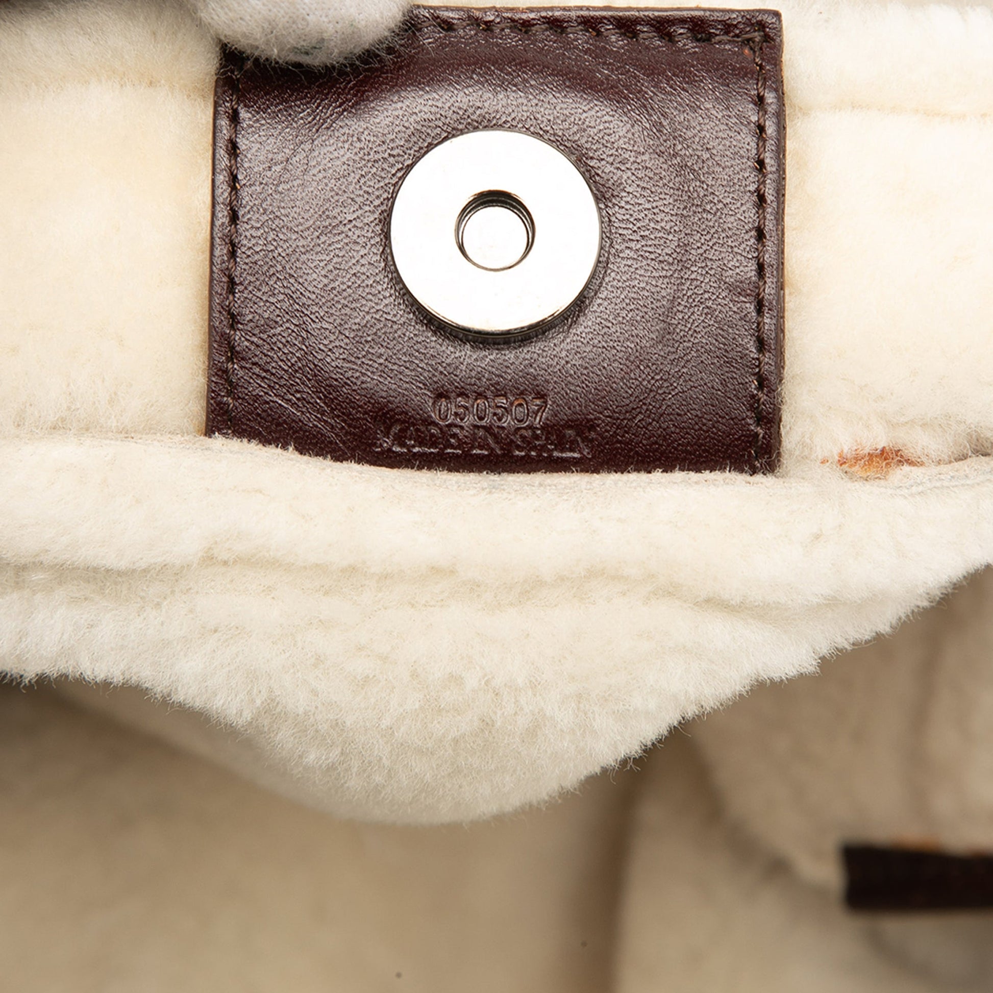 LOEWE Leather Trimmed Suede Hobo