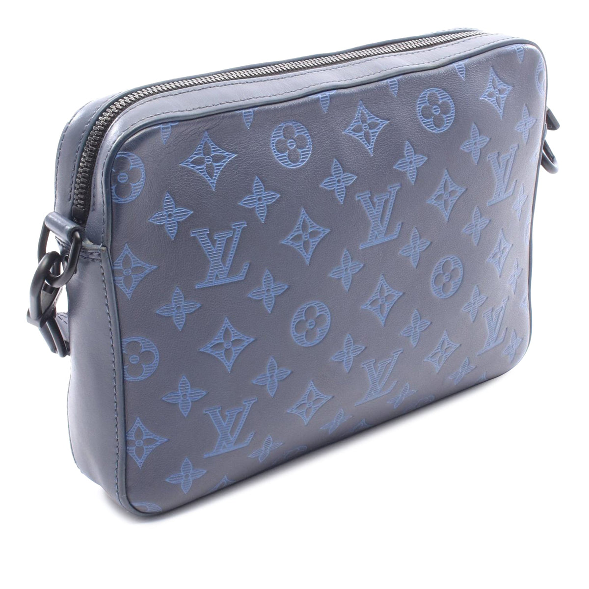 Louis Vuitton Monogram Shadow Duo Messenger — Blue
