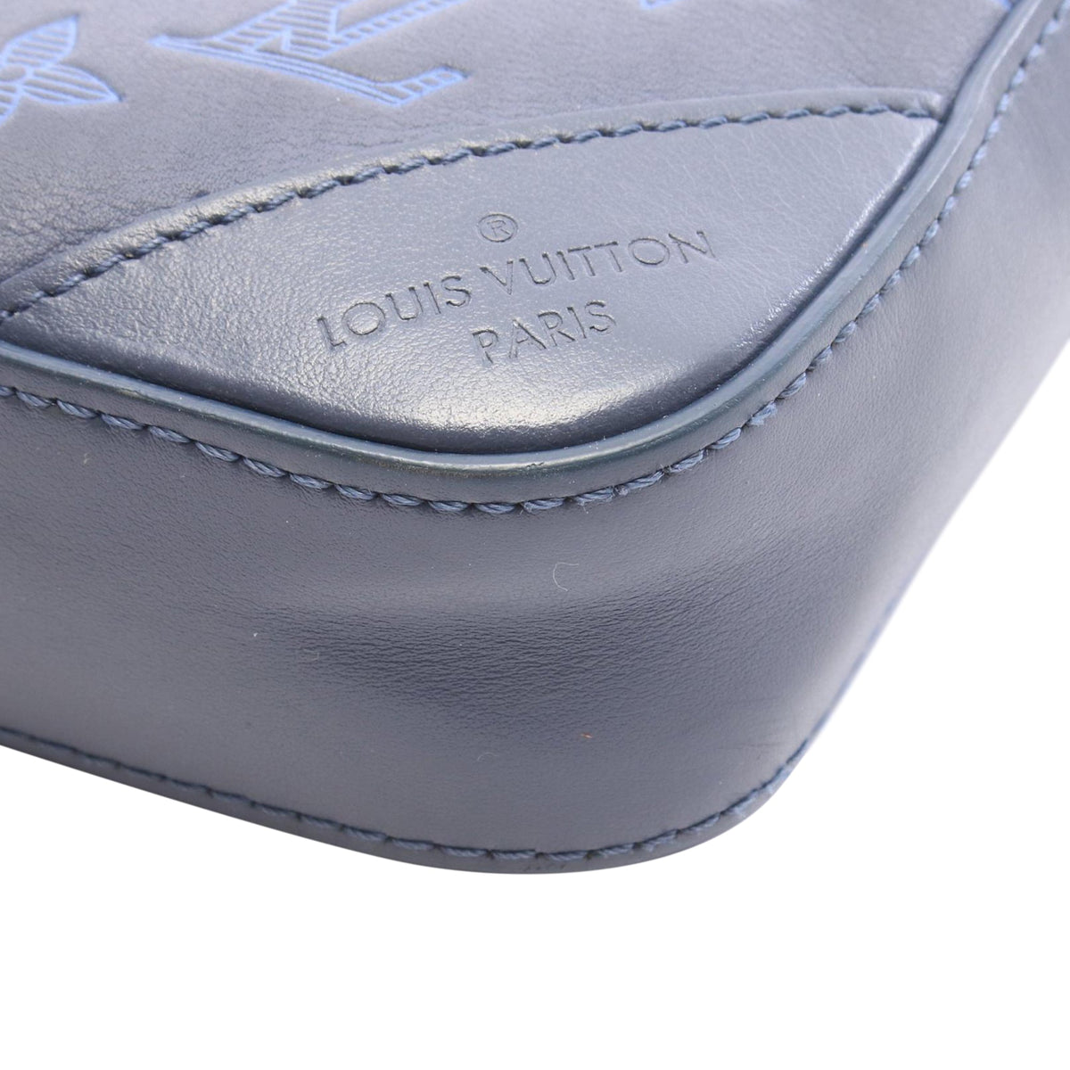 Louis Vuitton Monogram Shadow Duo Messenger — Blue
