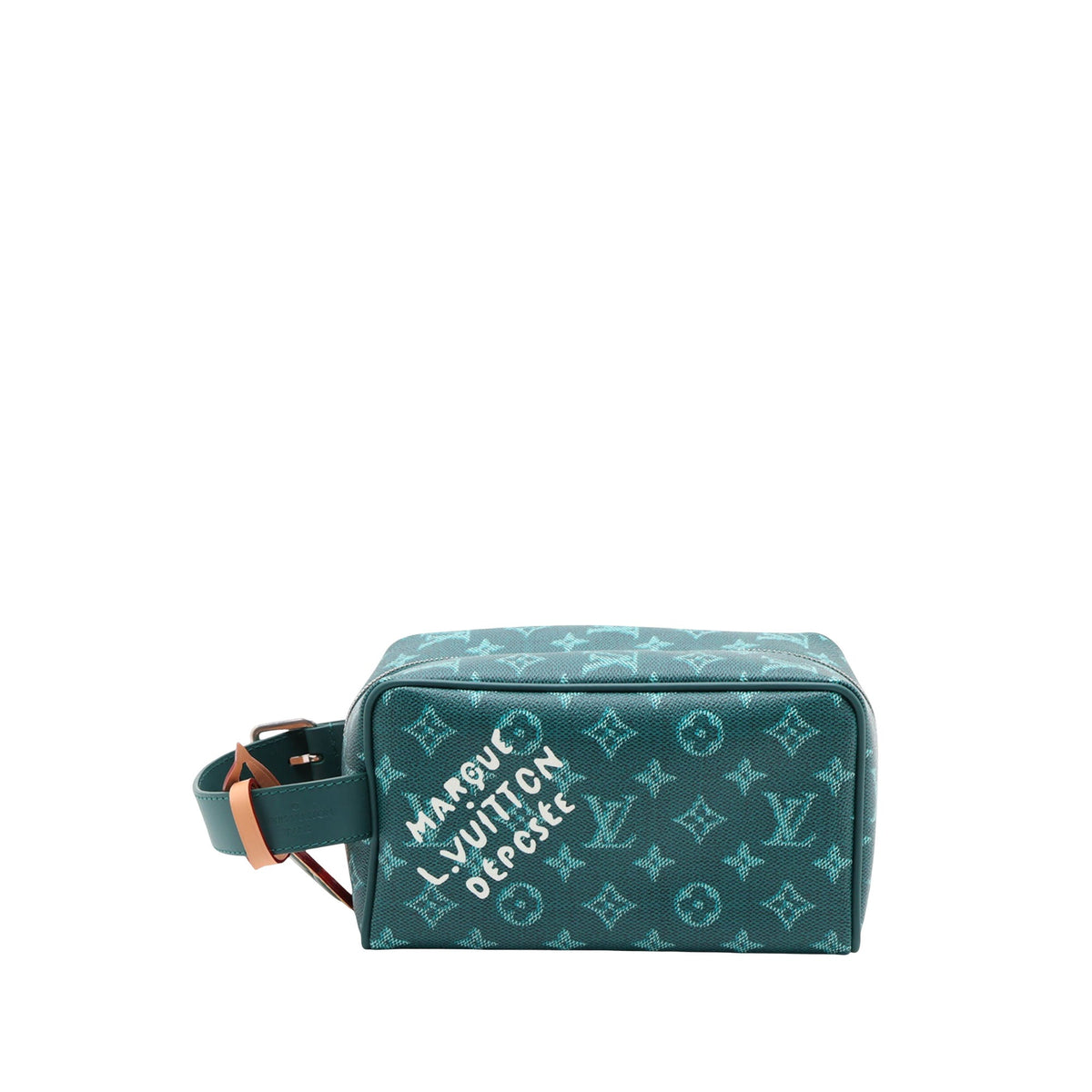 Louis Vuitton Monogram Heritage Dopp Kit — Green