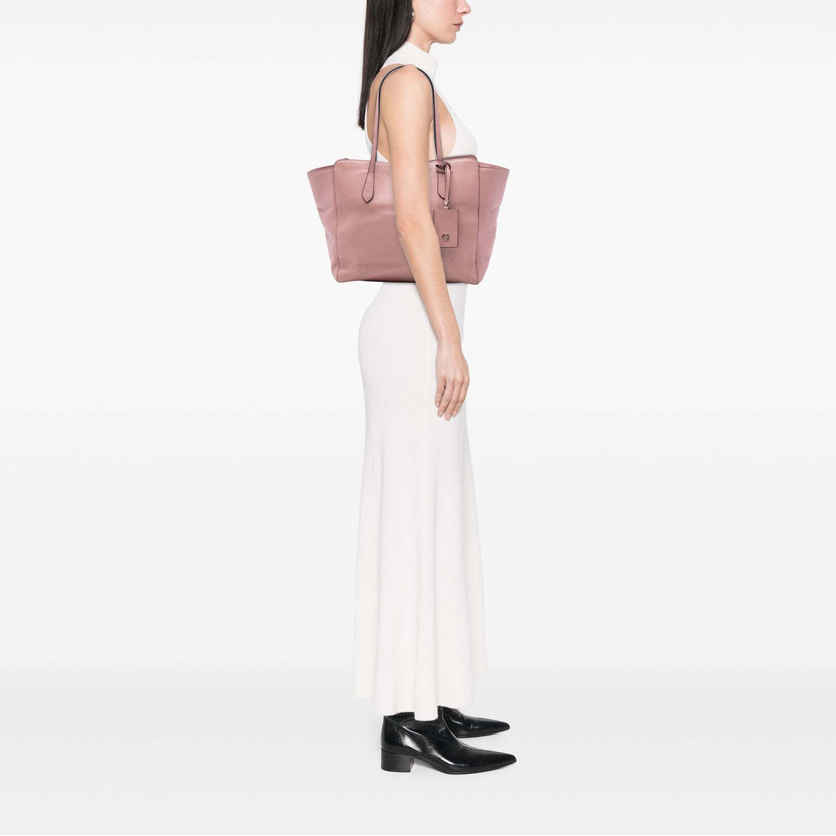 Gucci Medium Leather Swing Tote