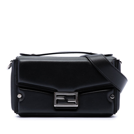 Fendi Leather Soft Trunk Baguette Satchel