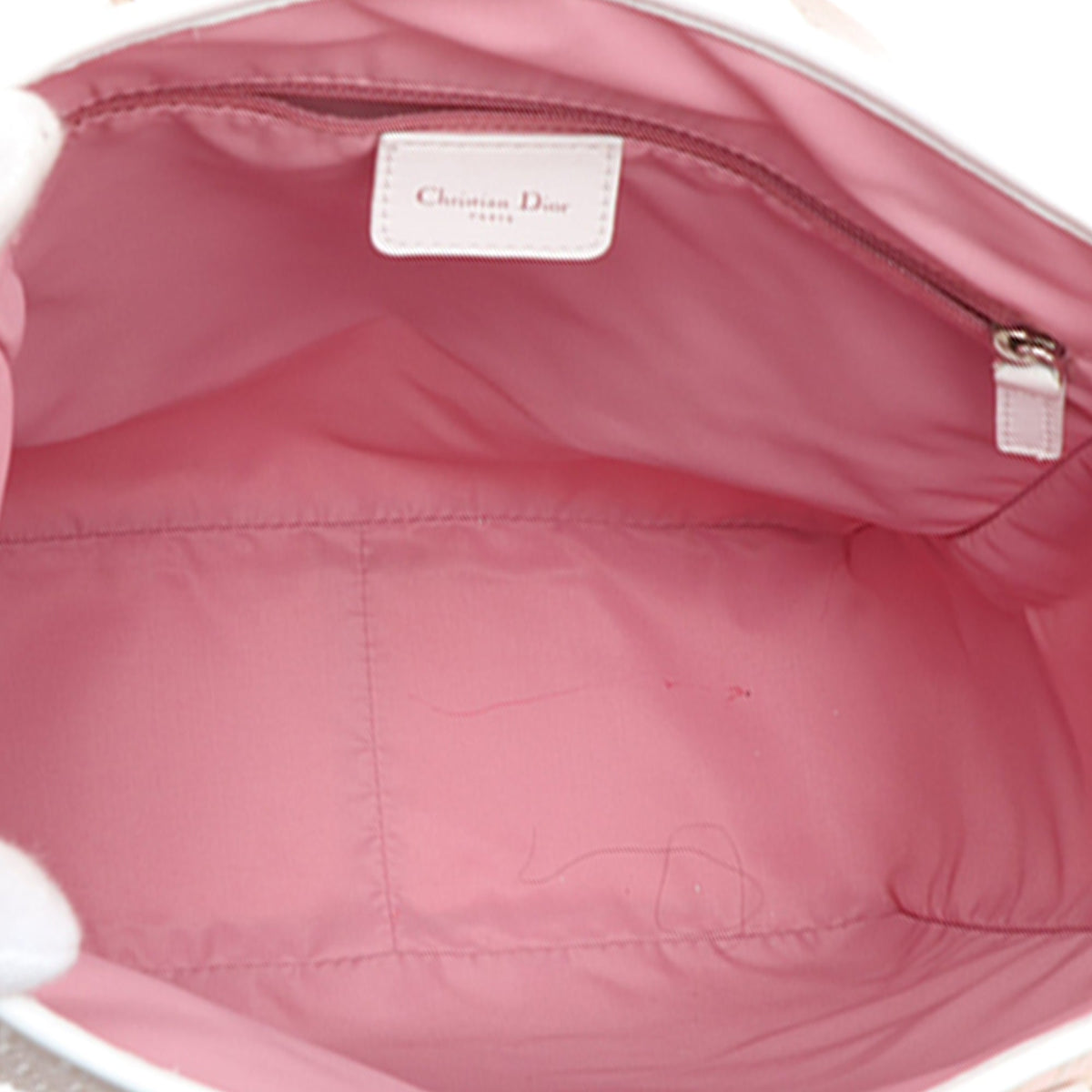 Dior Diorissimo Trotter Canvas Tote — Pink