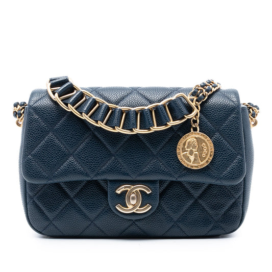 Chanel Mini Quilted Caviar Chain Soul Flap