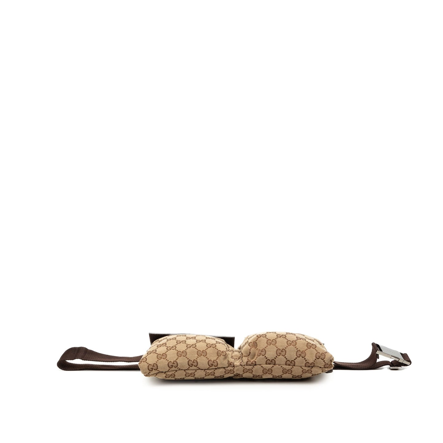 Gucci GG Canvas Double Pocket Belt Bag