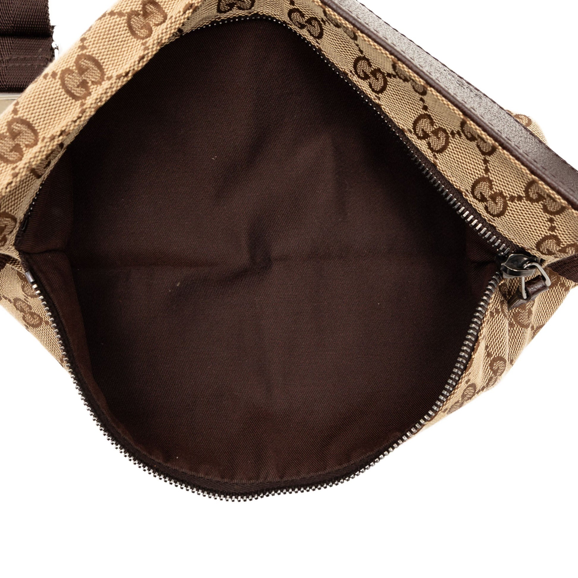 Gucci GG Canvas Double Pocket Belt Bag