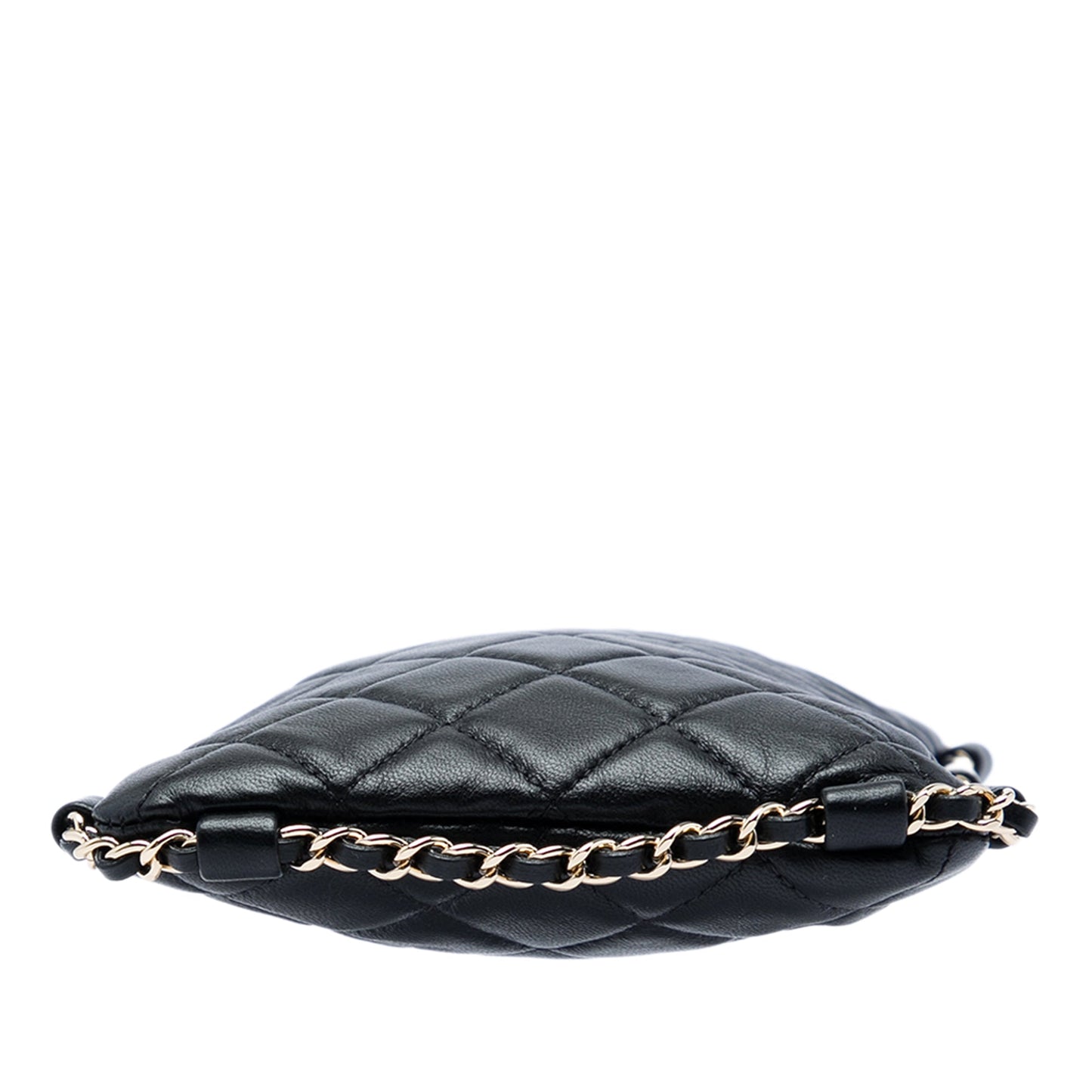 Chanel CC Quilted Lambskin Chain Around Phone Holder Crossbody