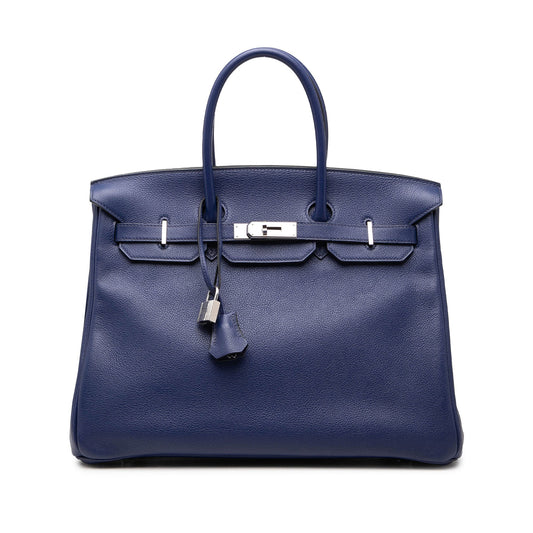 Hermès Limited Edition Taurillon Novillo Sea Surf and Fun Birkin Retourne 35
