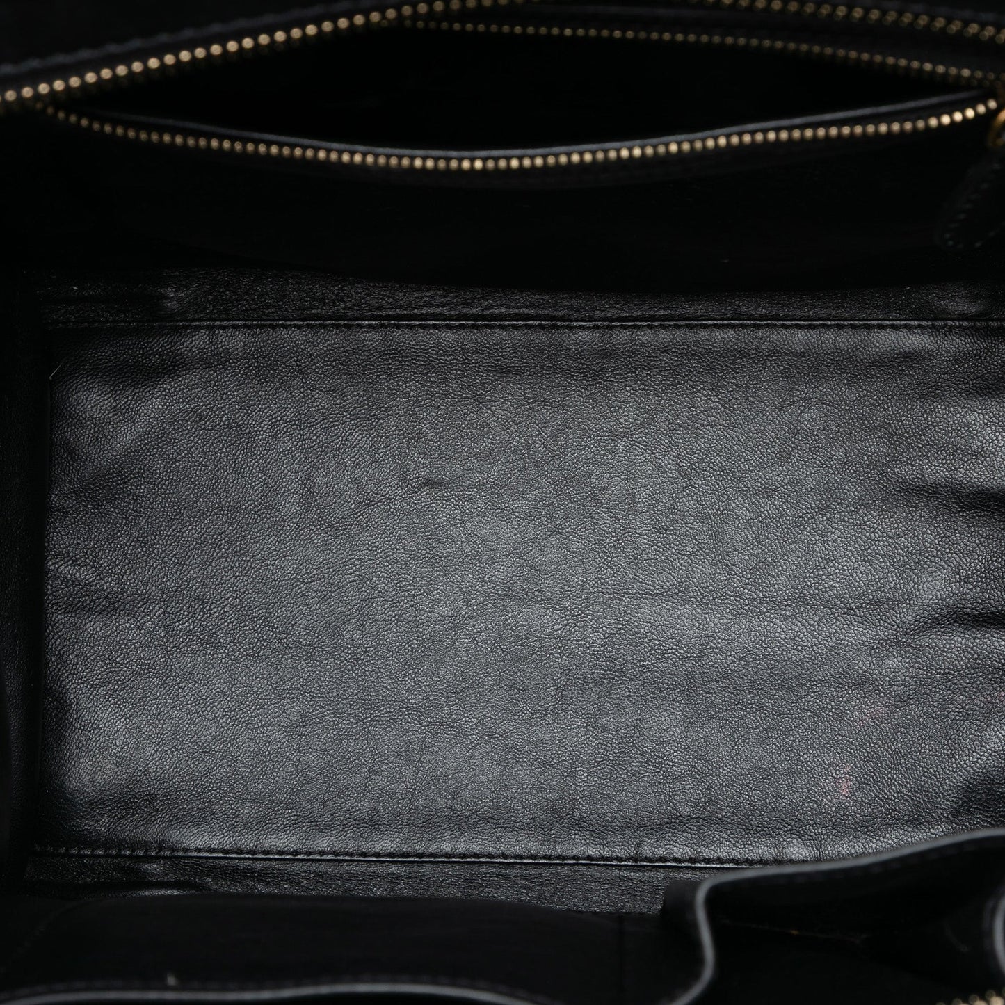 Celine Mini Bicolor Canvas and Leather Luggage Tote