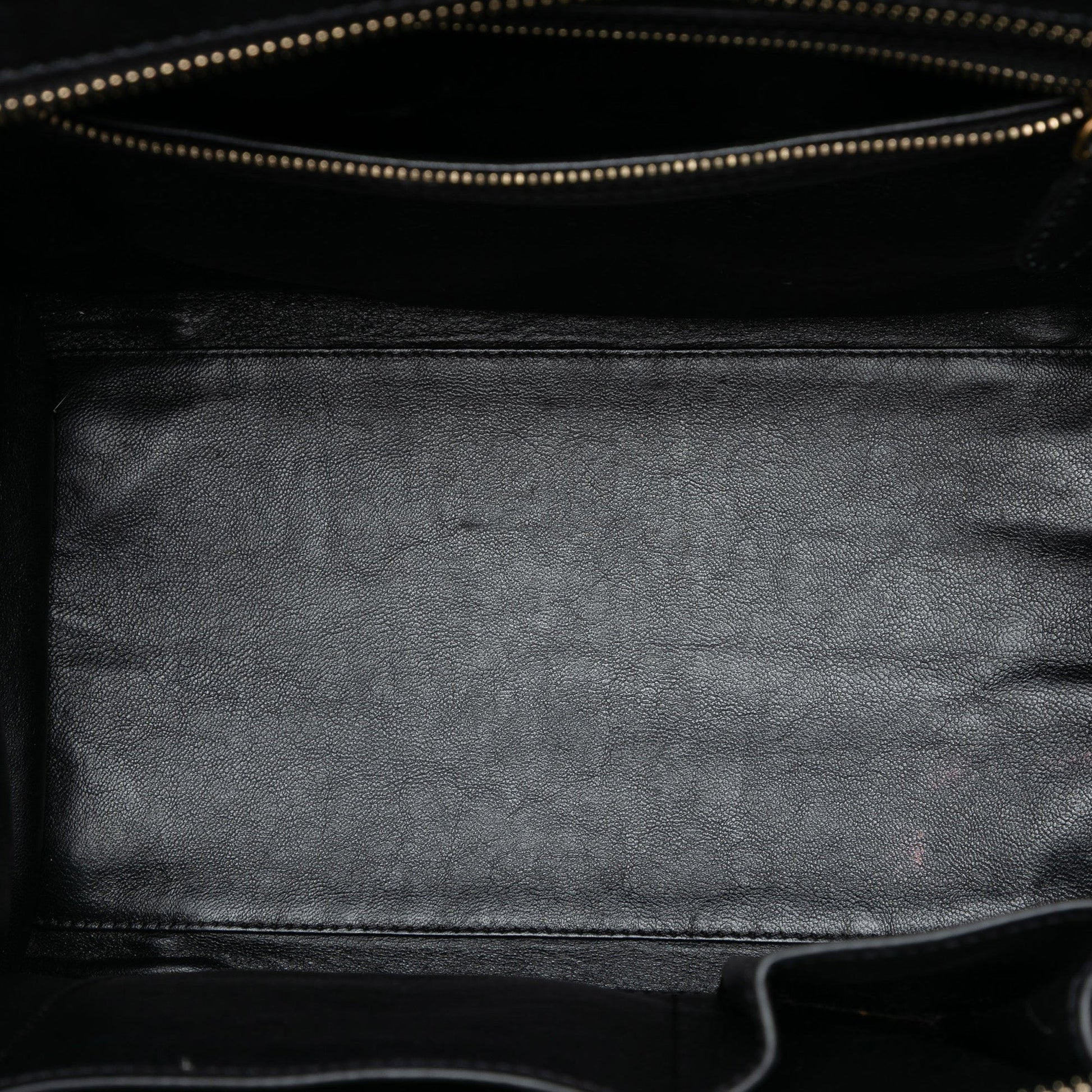 Celine Mini Bicolor Canvas and Leather Luggage Tote