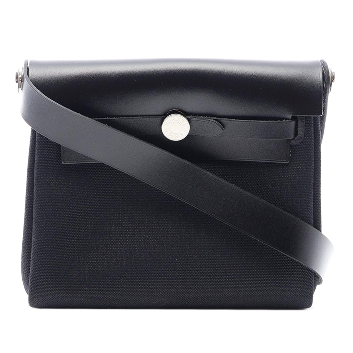 Hermès Military Toile and Vache Hunter Herbag Zip 20