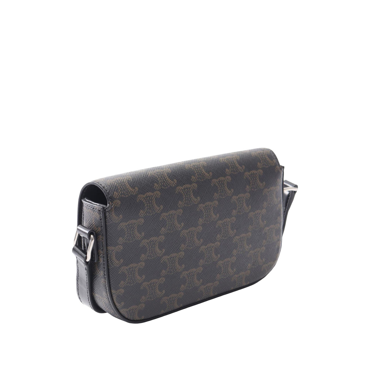 Celine Small Triomphe Coated Canvas Triomphe Crossbody