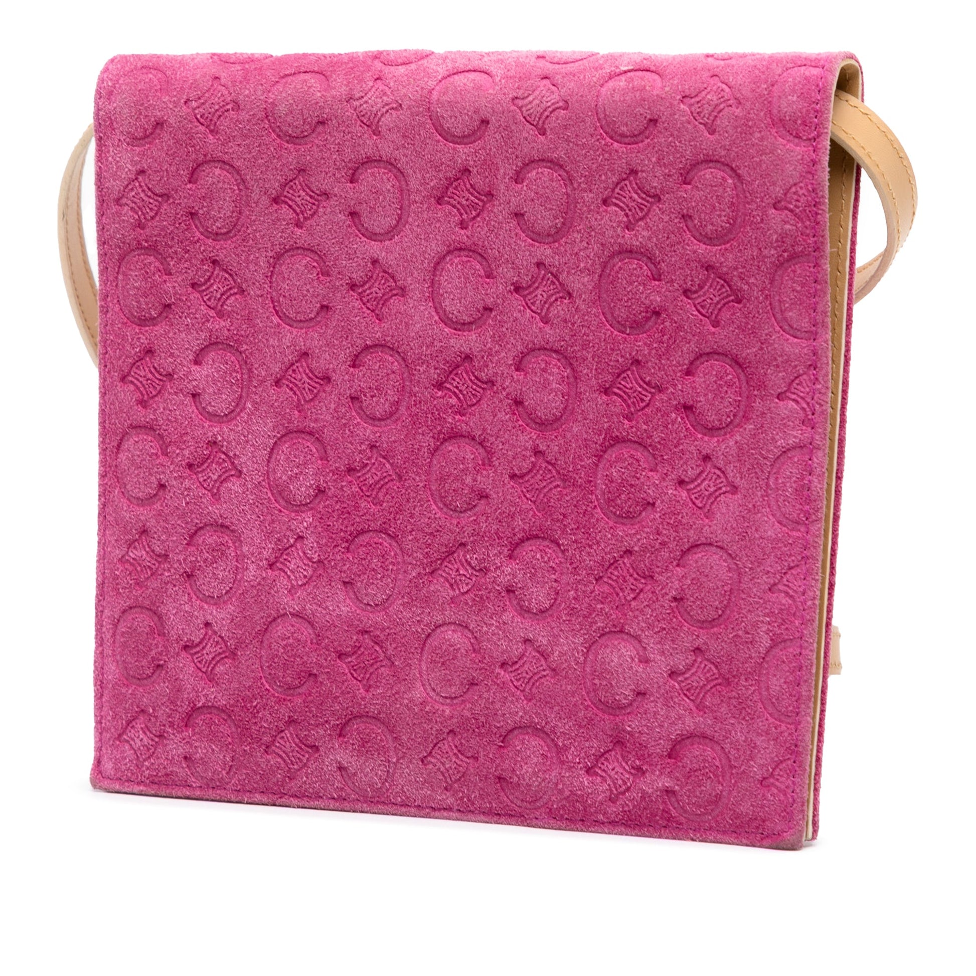 Celine C Macadam Suede Crossbody