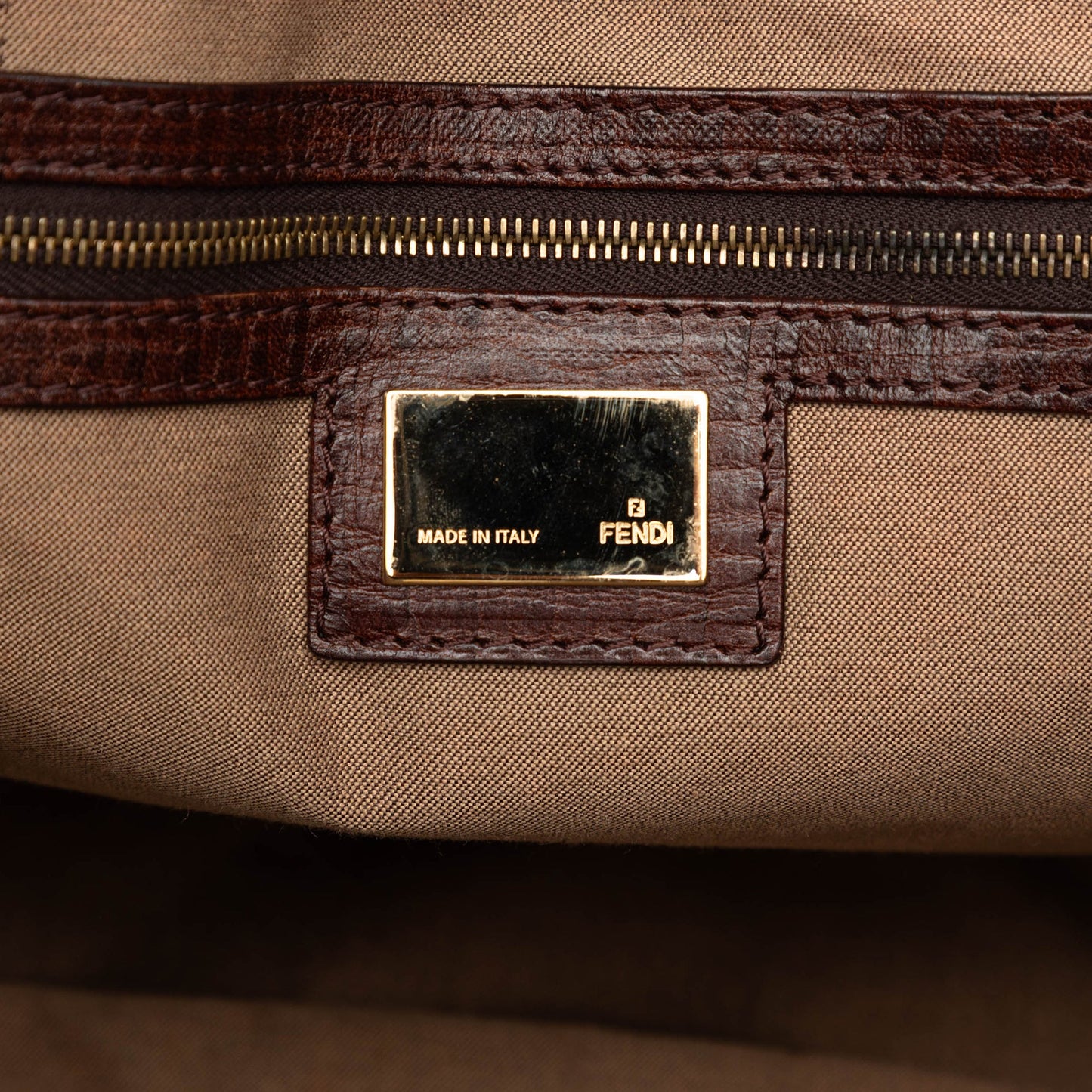 Fendi Zucchino Canvas Tote