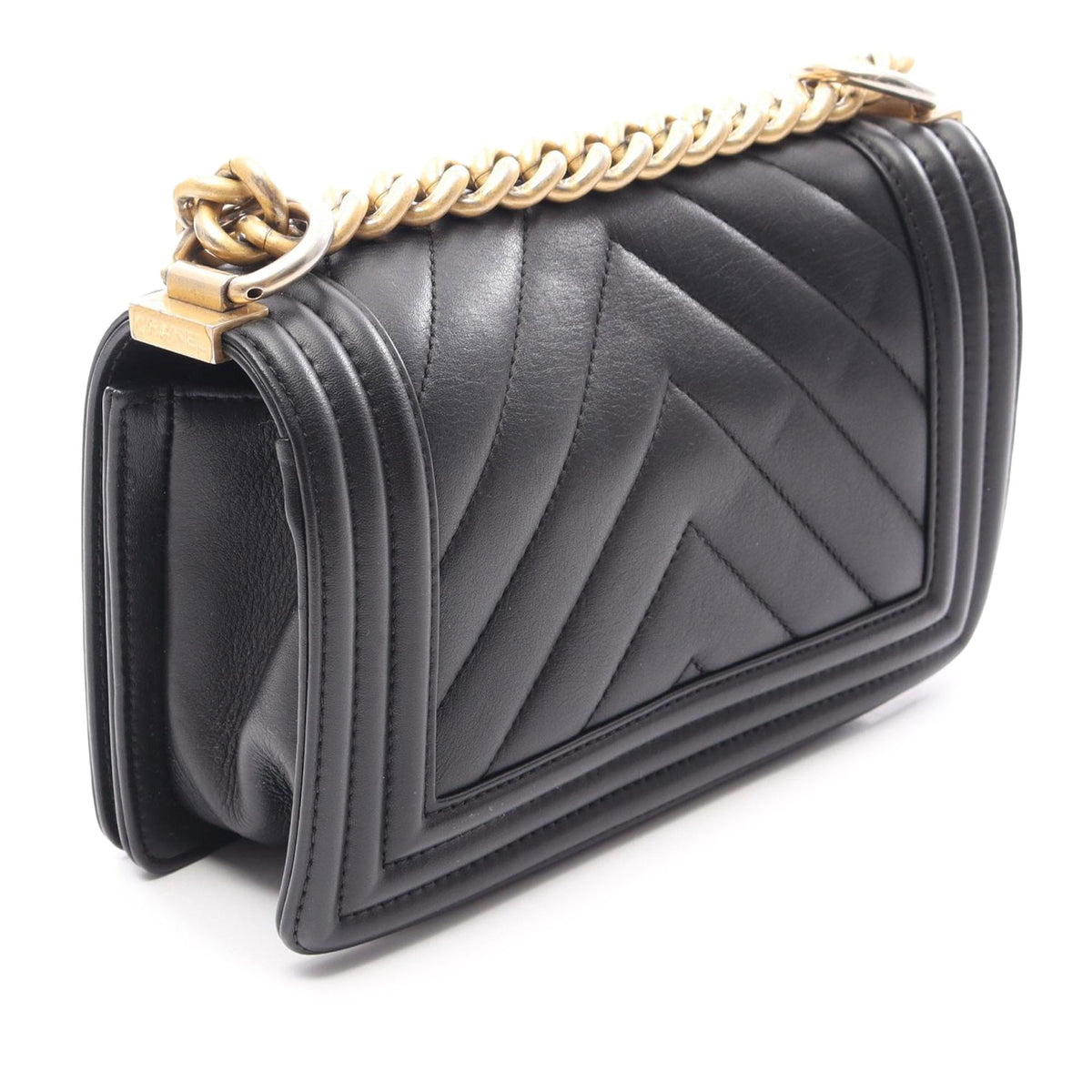 Chanel Small Chevron Lambskin Boy Flap