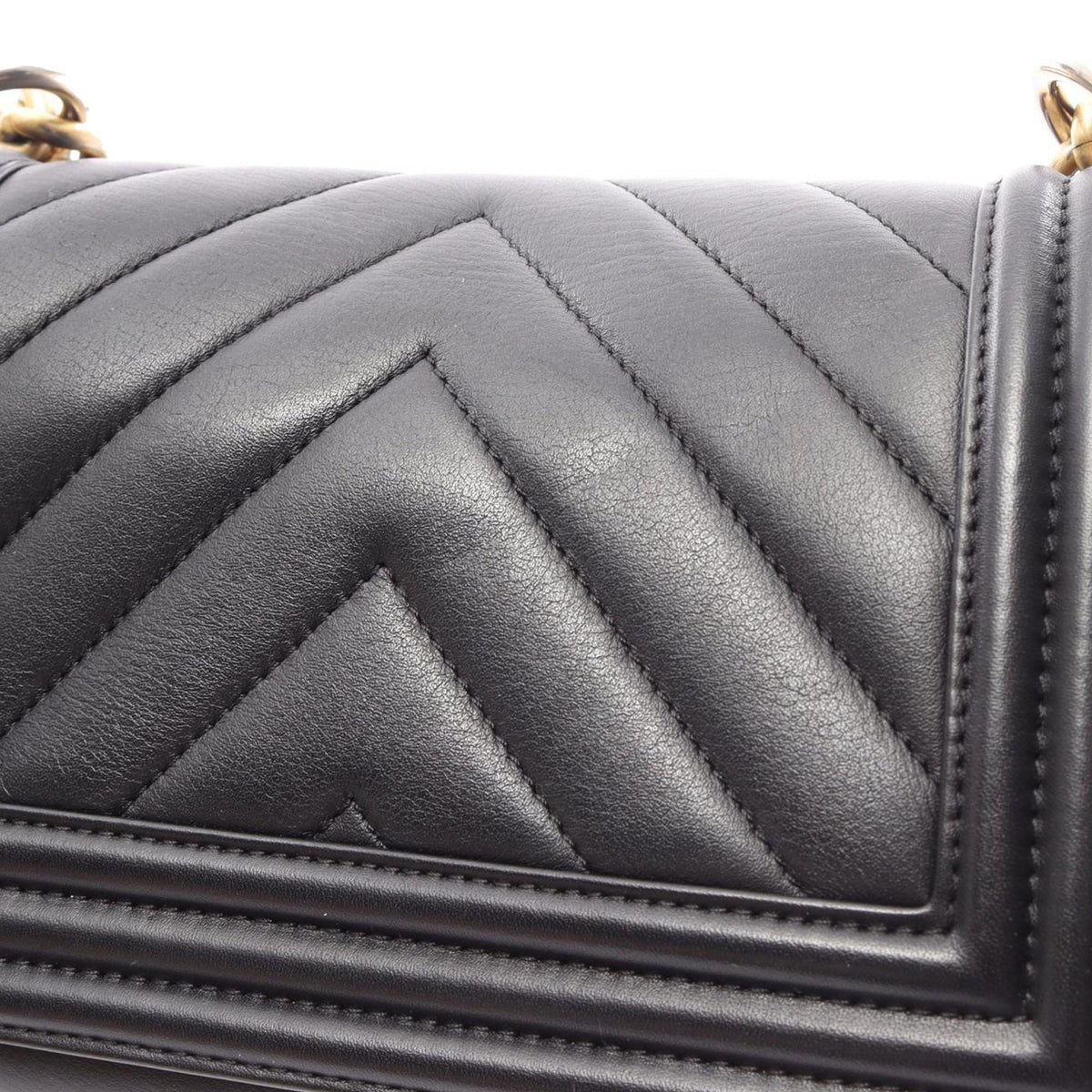 Chanel Small Chevron Lambskin Boy Flap