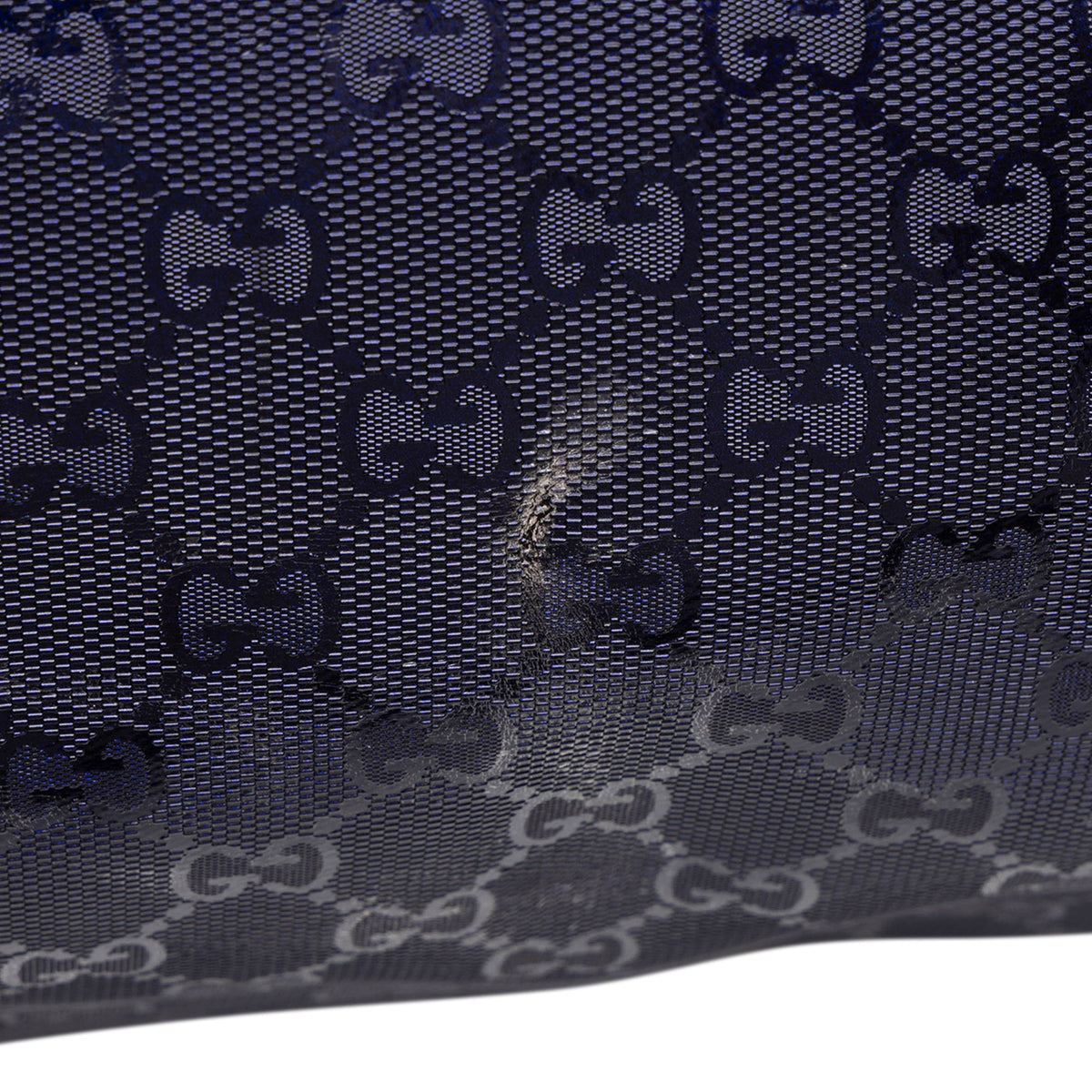 Gucci Large GG Imprime Tote — Blue
