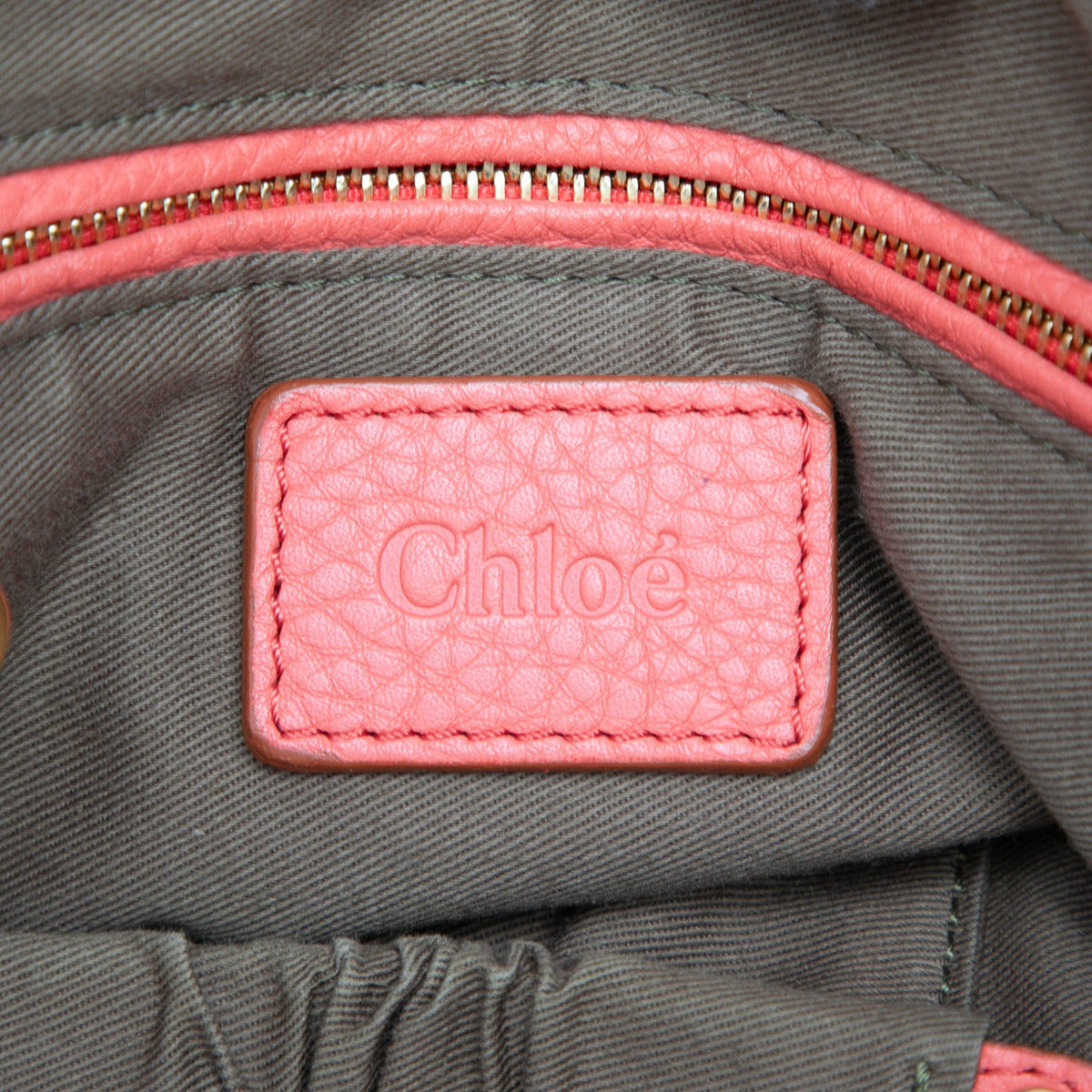 Chloé Medium Leather Marcie Satchel — Pink