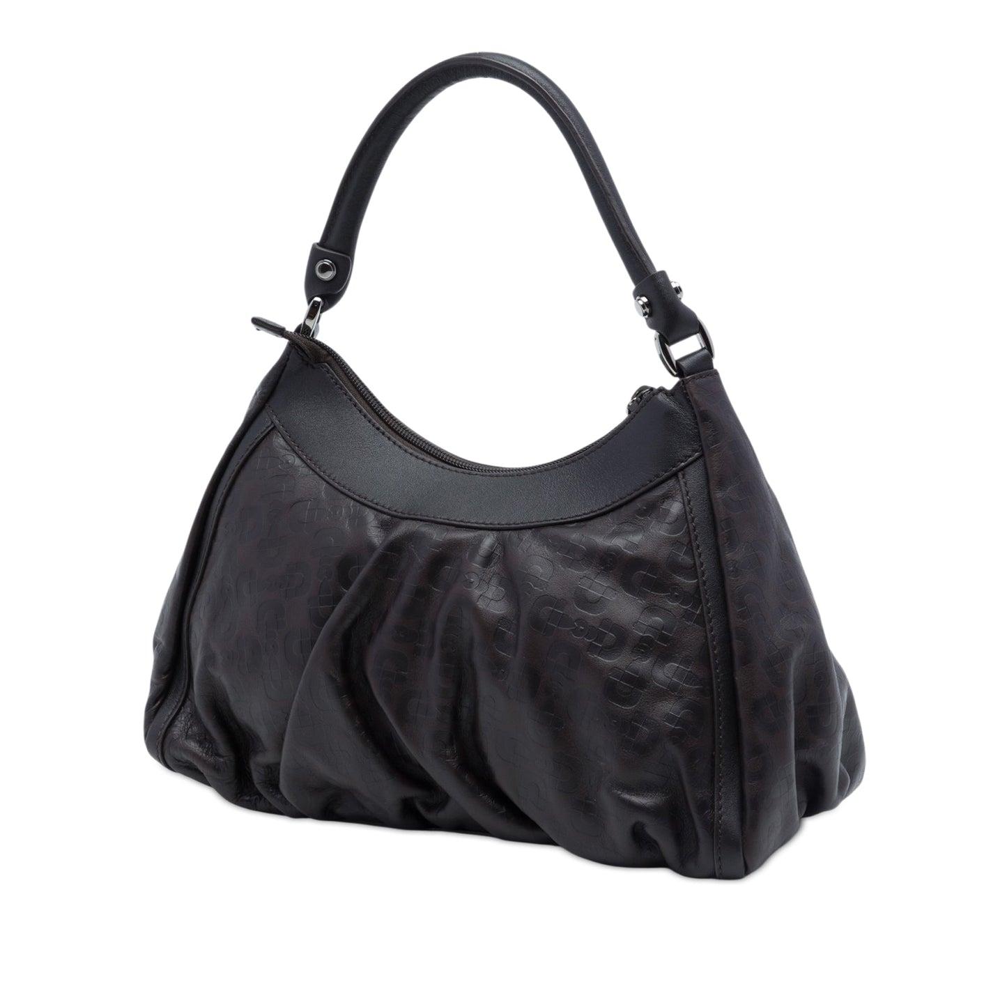 Gucci Horsebit Embossed Calfskin Abbey D Ring Shoulder Bag