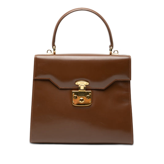 Calfskin Lady Lock Satchel