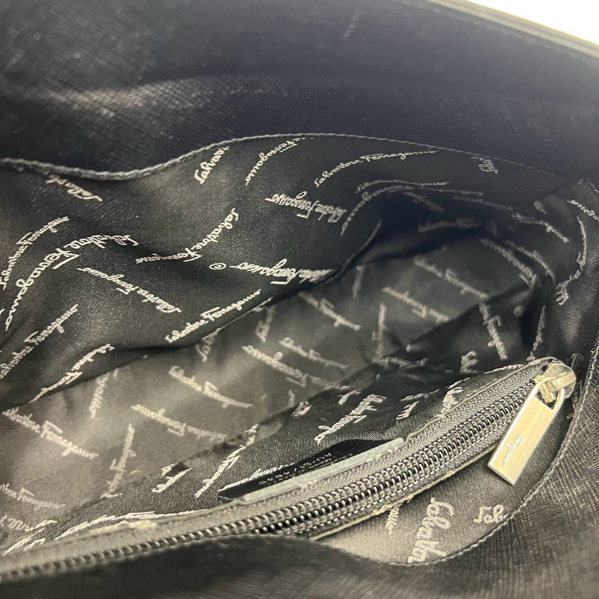 Ferragamo Leather Gancini Shoulder Bag
