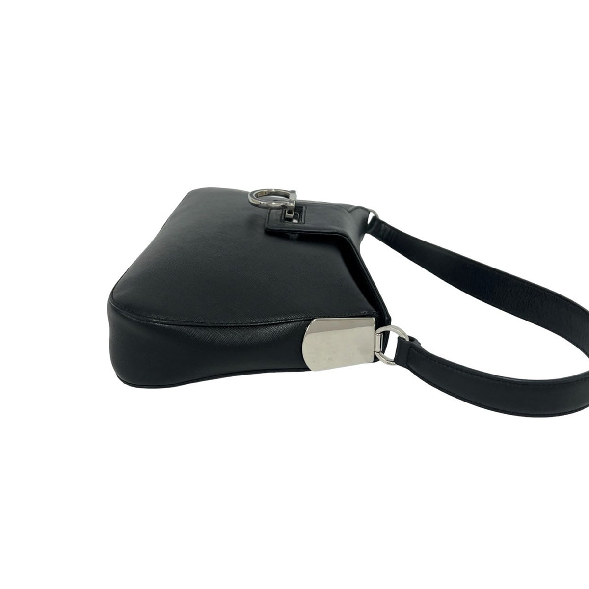 Ferragamo Leather Gancini Shoulder Bag