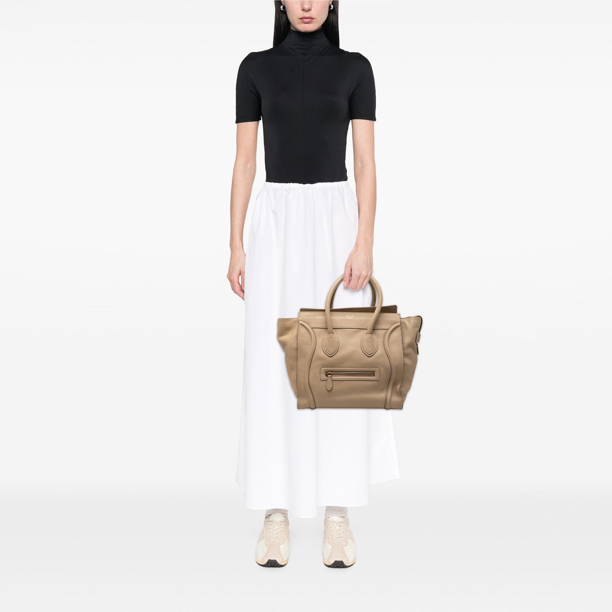 Celine Mini Grained Calfskin Luggage Tote