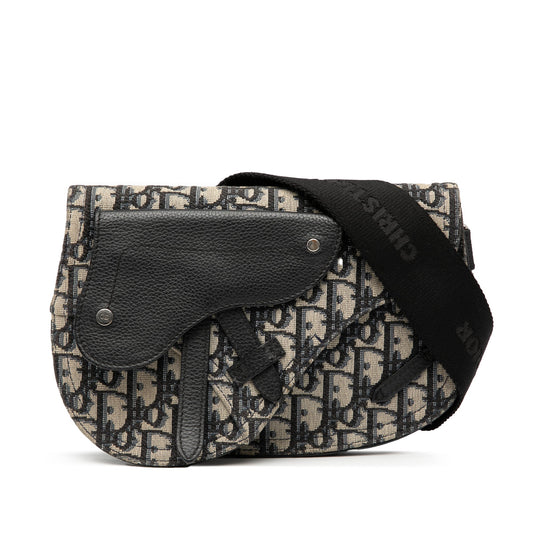 Dior Oblique Canvas Saddle Messenger Bag