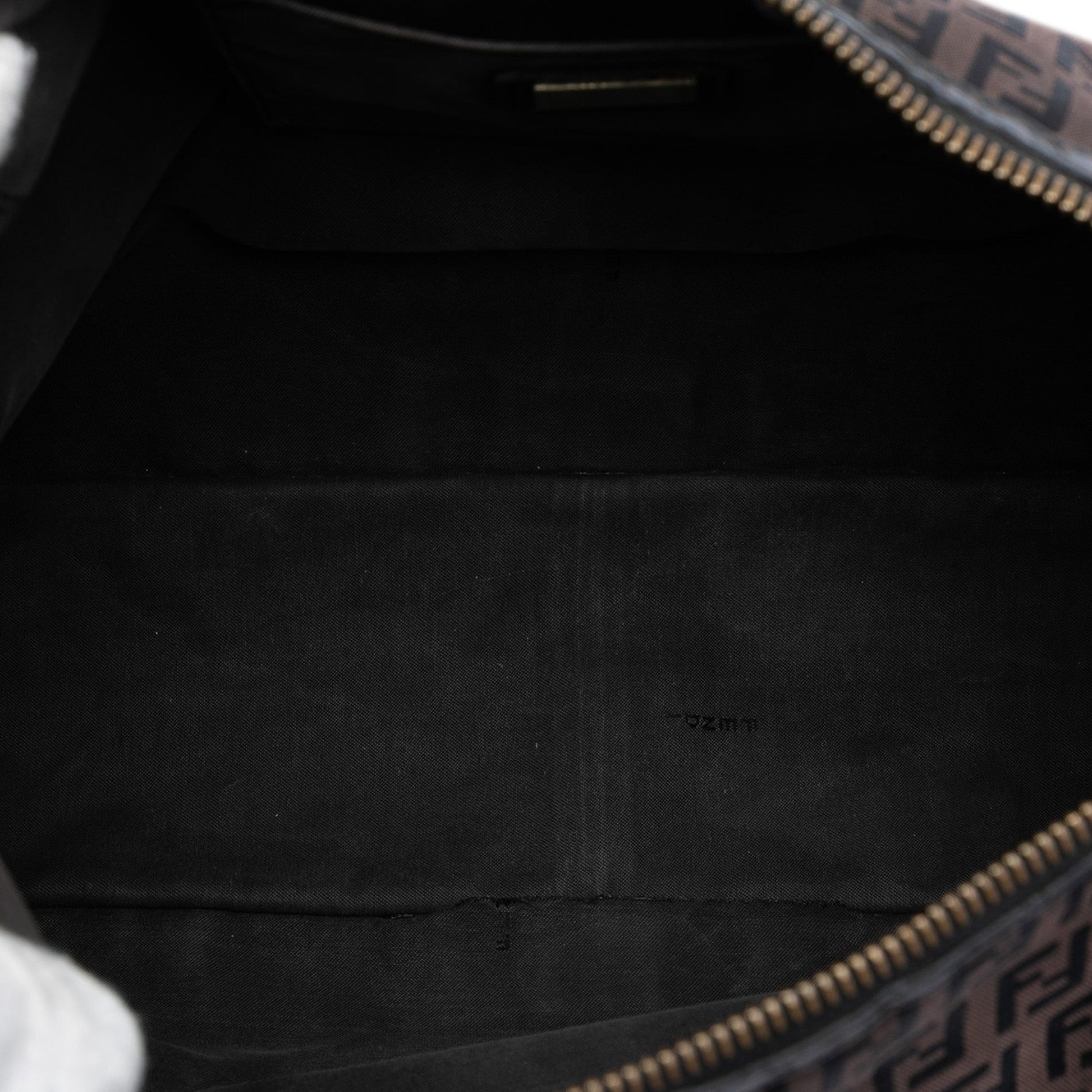 Fendi Zucchino Canvas F Charm Crossbody