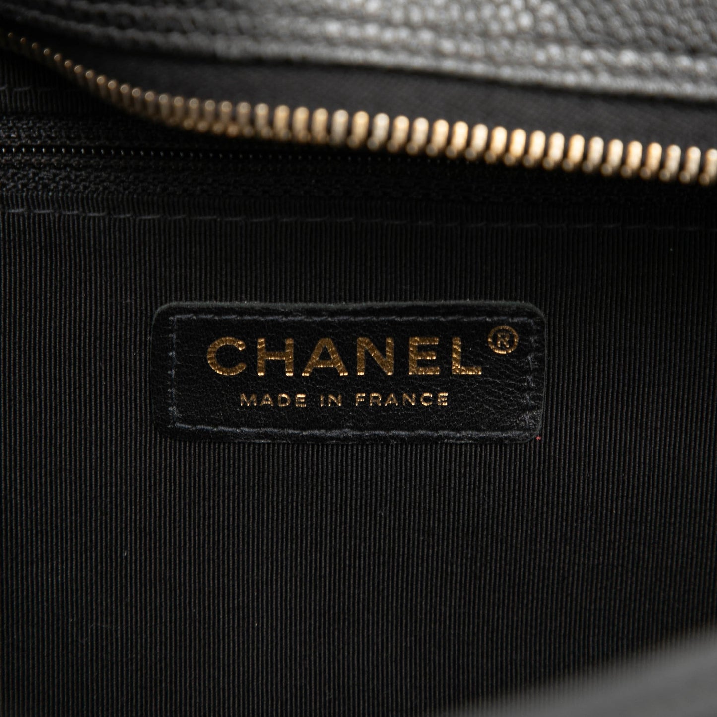 Chanel CC Quilted Caviar Bowling Bag