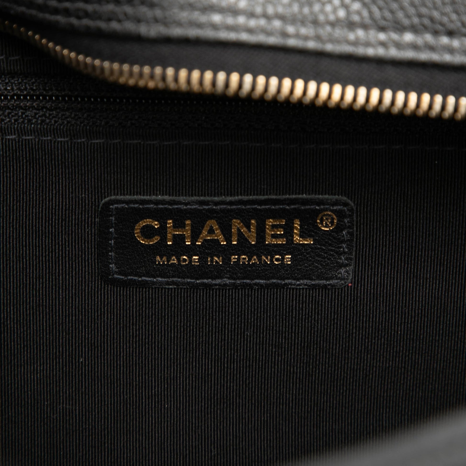 Chanel CC Quilted Caviar Bowling Bag