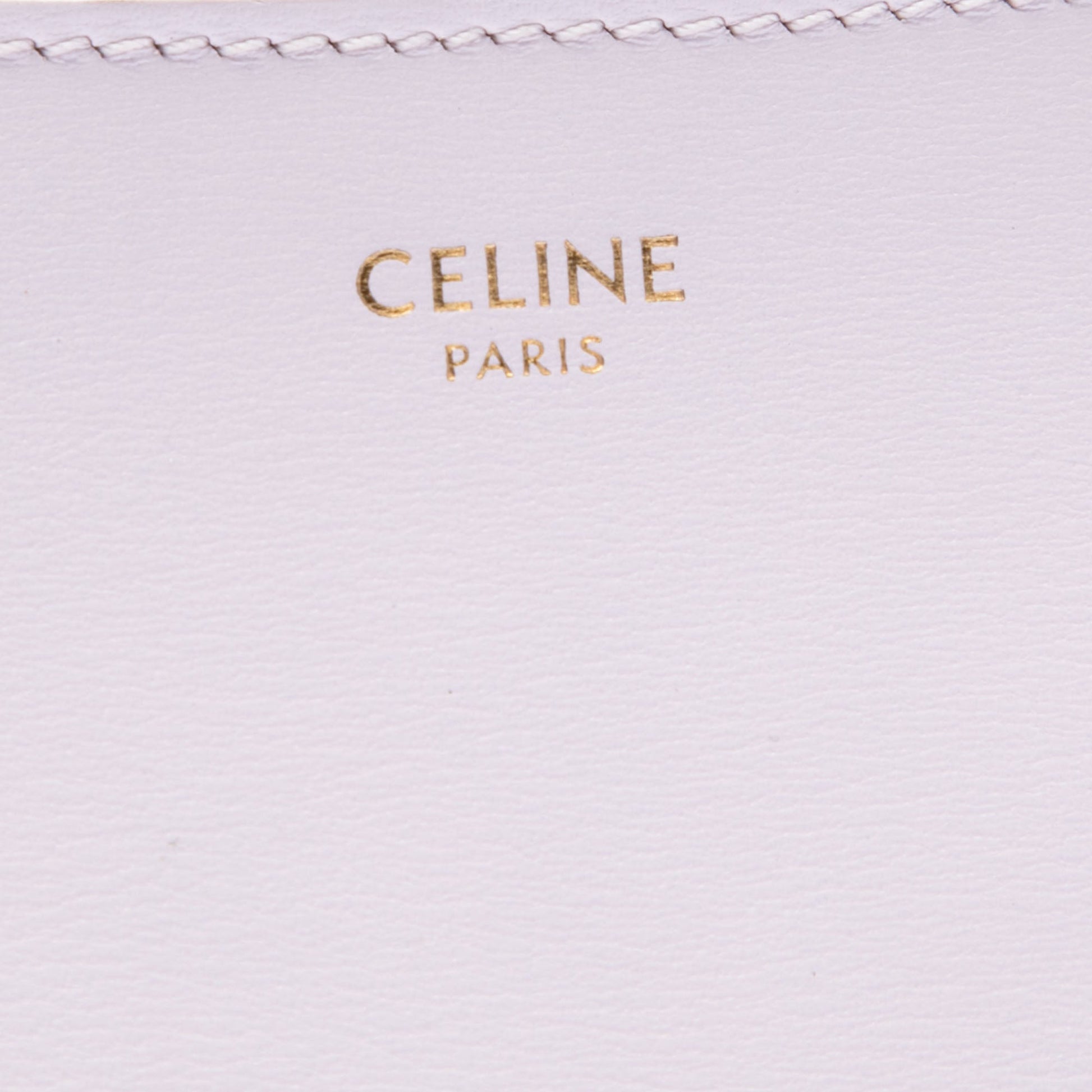 Celine Medium Shiny Calfskin Croque Shoulder Bag