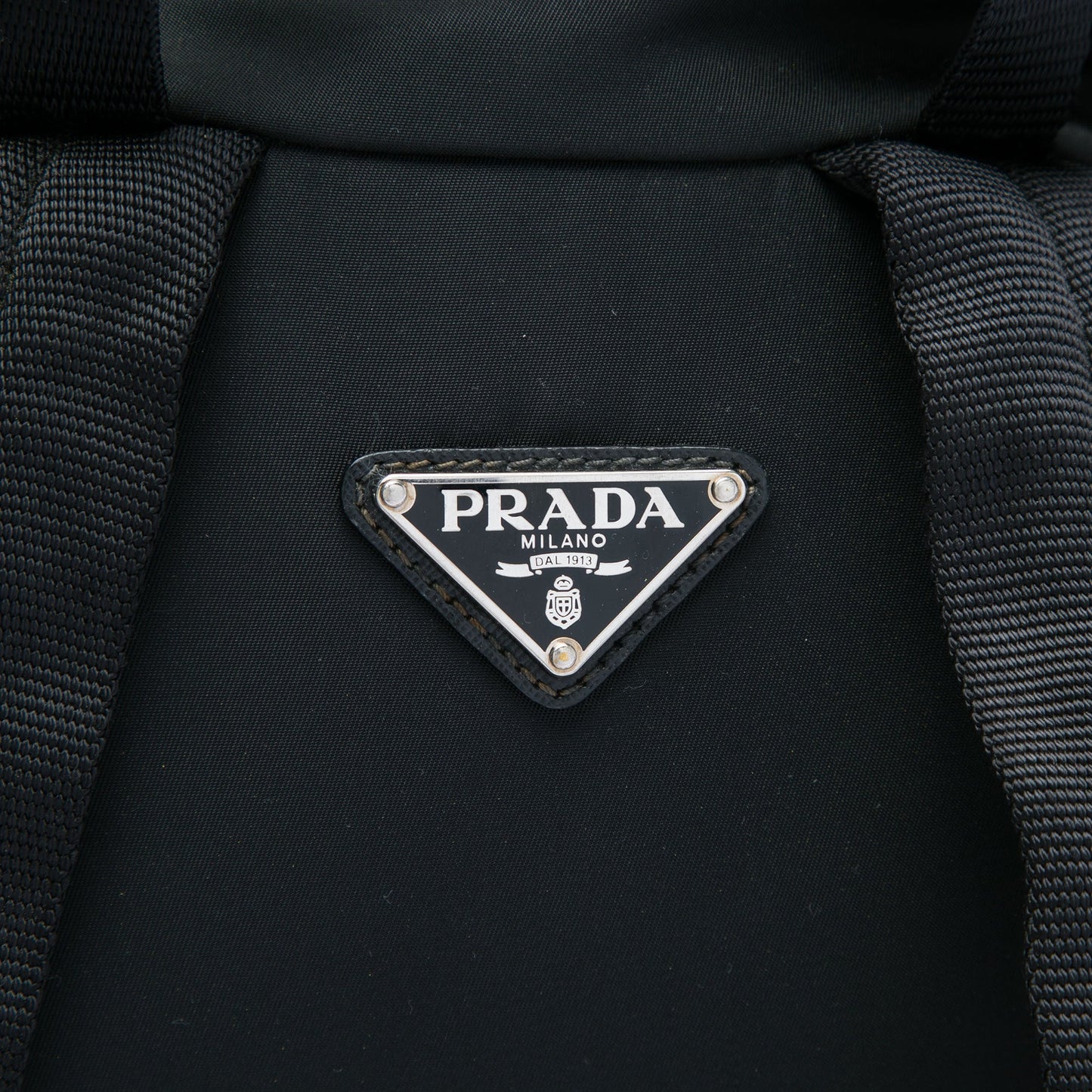 Prada Saffiano Trimmed Tessuto Backpack