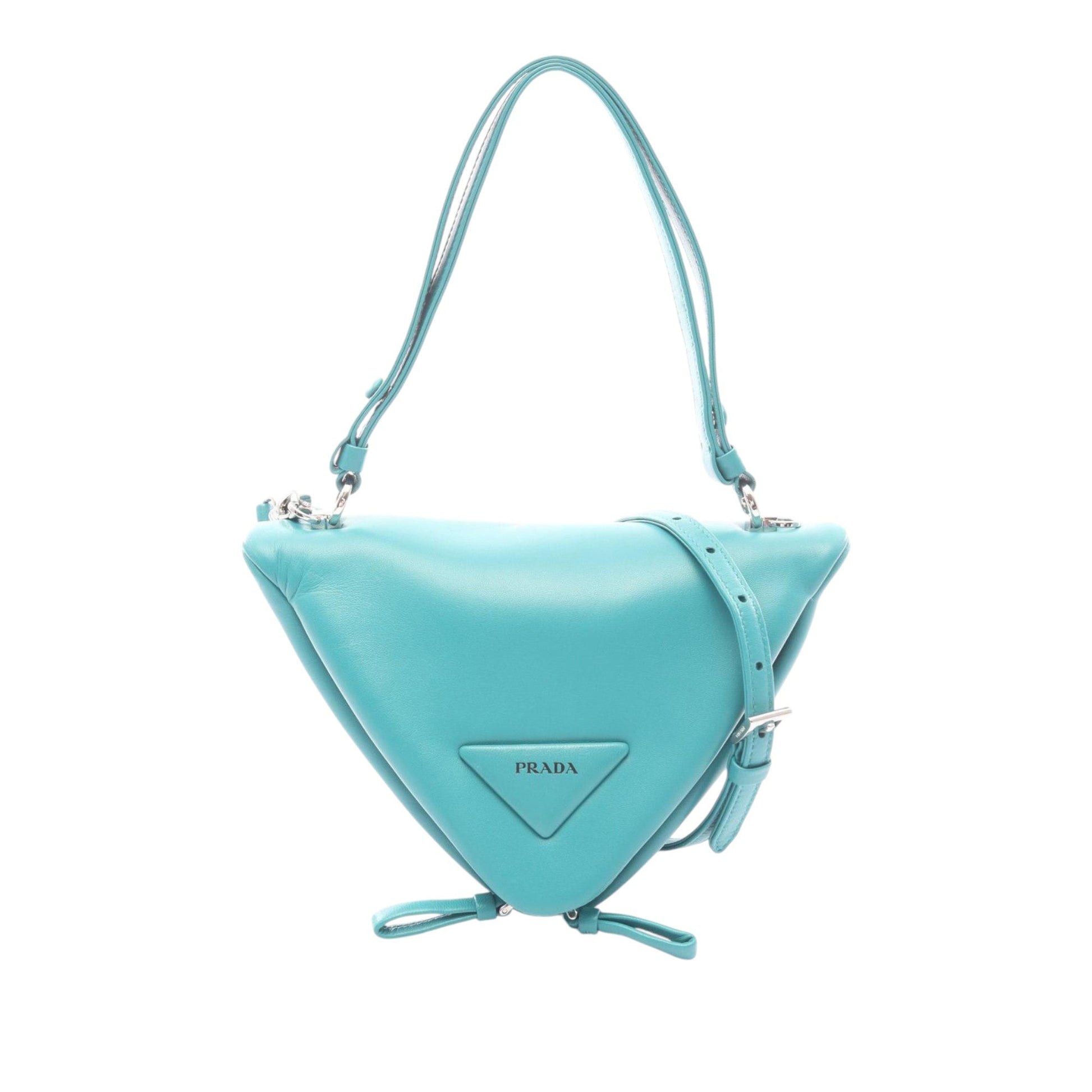 Prada Nappa Padded Signaux Triangle Satchel