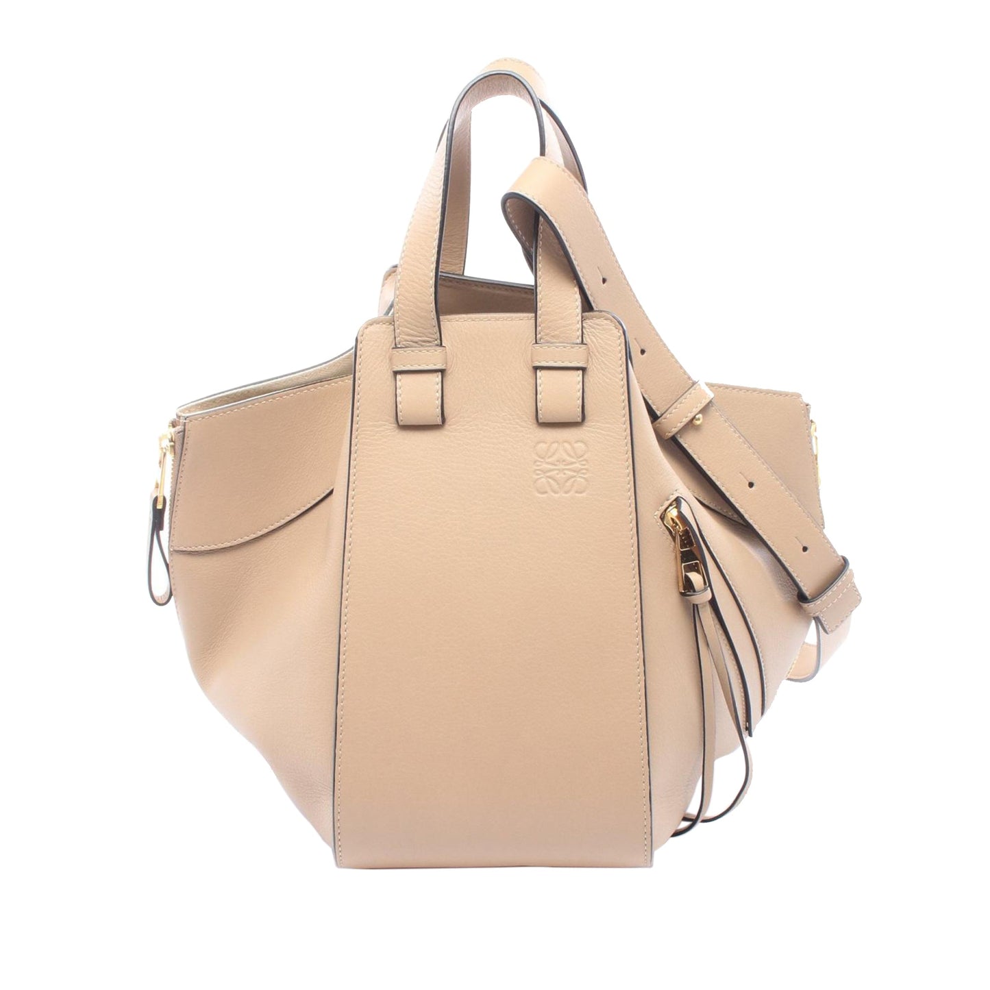 LOEWE Small Grained Calfskin Drawstring Hammock Bag