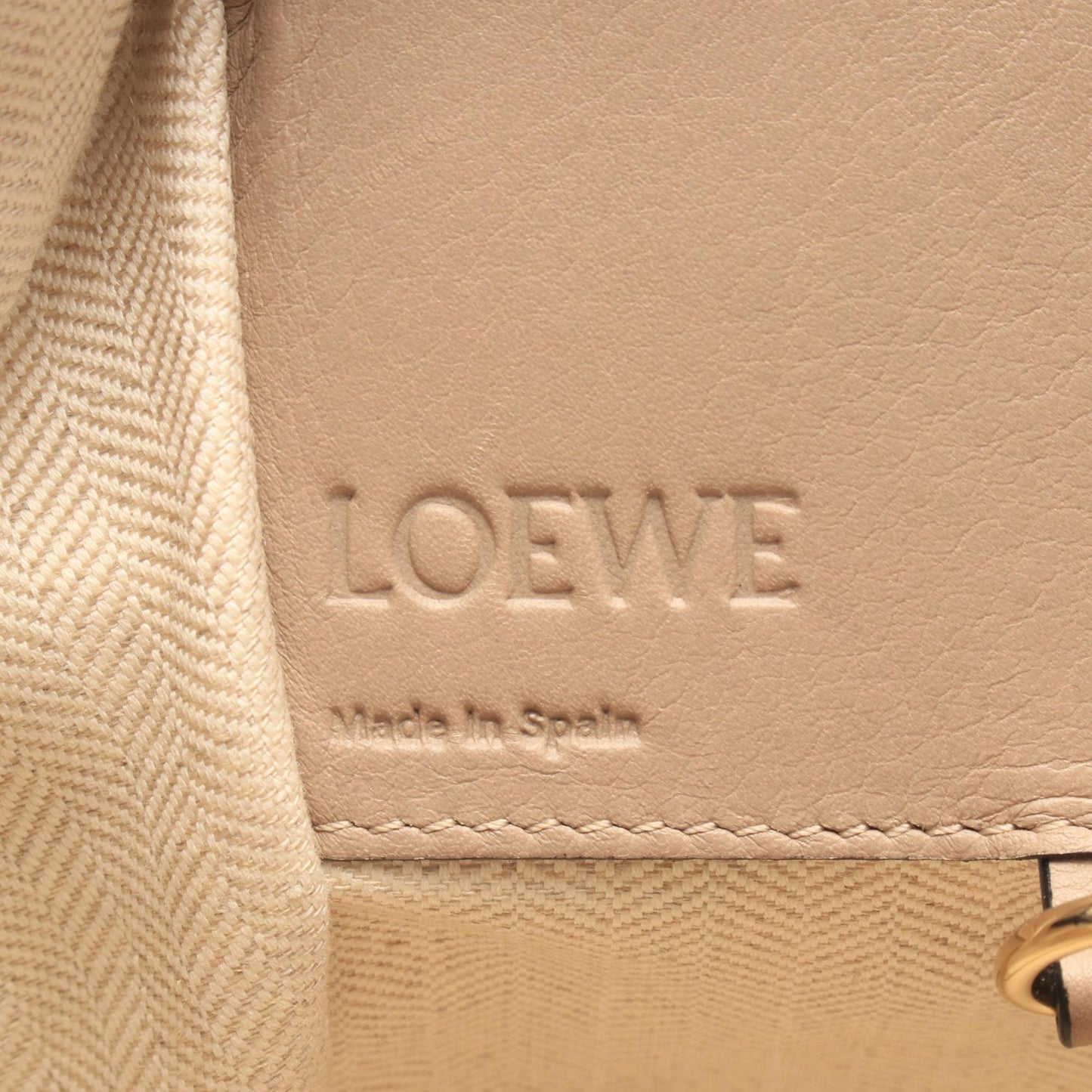 LOEWE Small Grained Calfskin Drawstring Hammock Bag