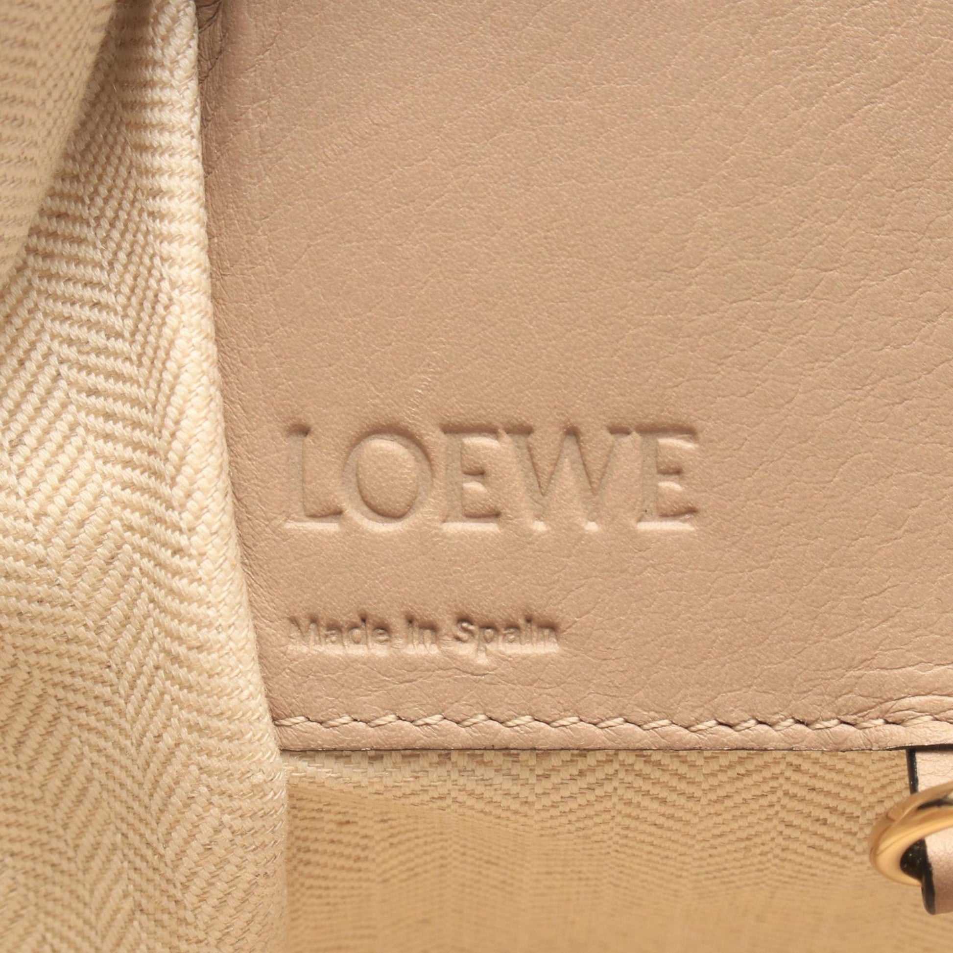 LOEWE Small Grained Calfskin Drawstring Hammock Bag