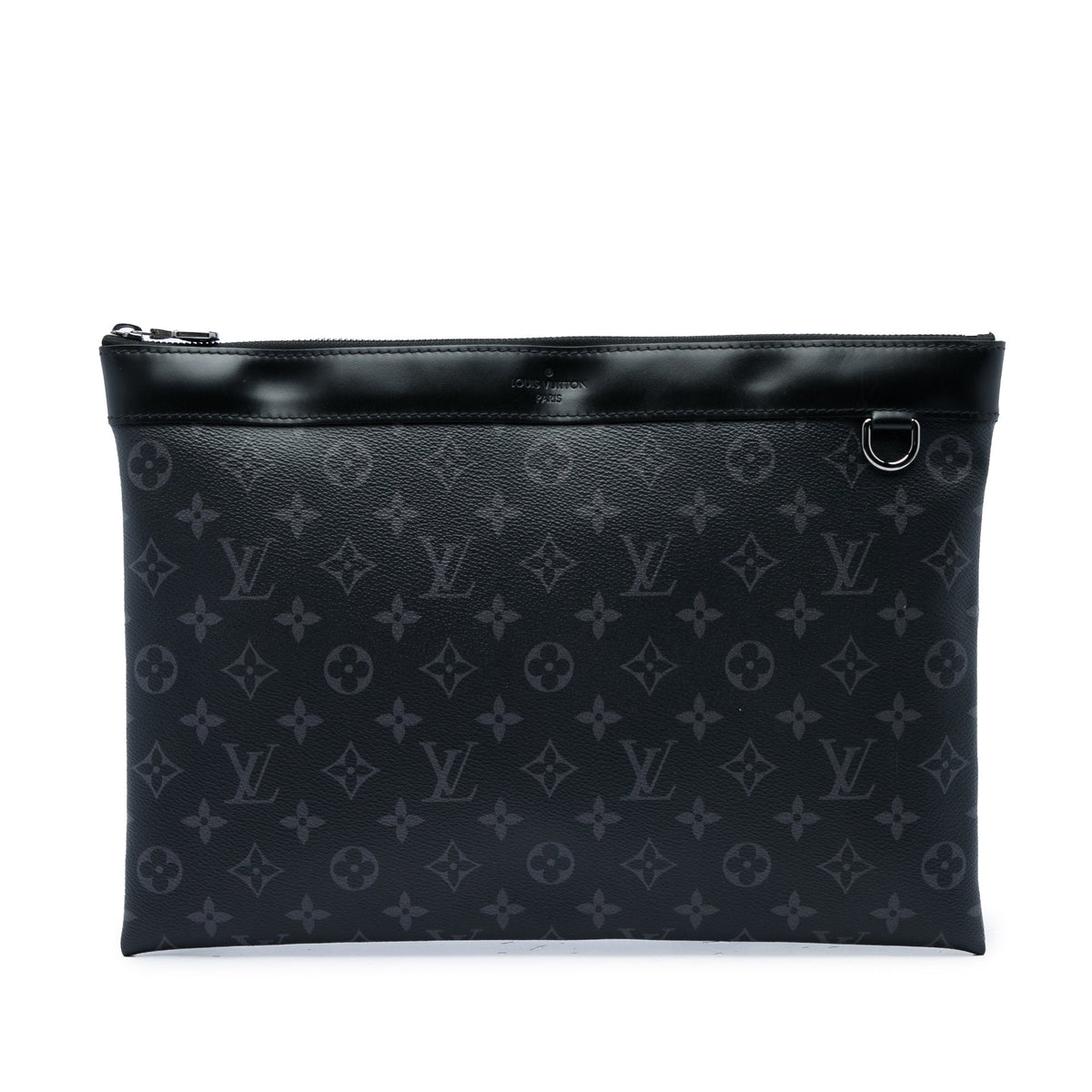Louis Vuitton Monogram Eclipse Discovery Pochette GM — Black